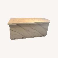 Wood Kitchen Island with Multi-Storage