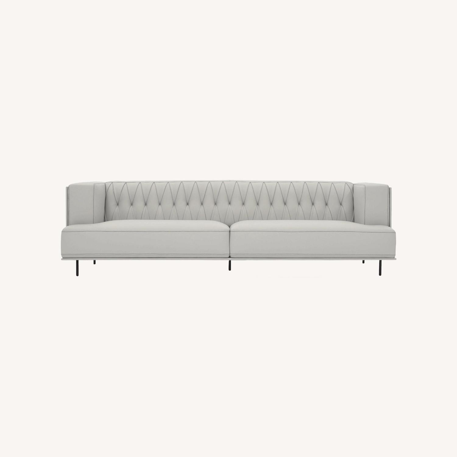 Gamma Inc. Italian Leather Couch - image-0