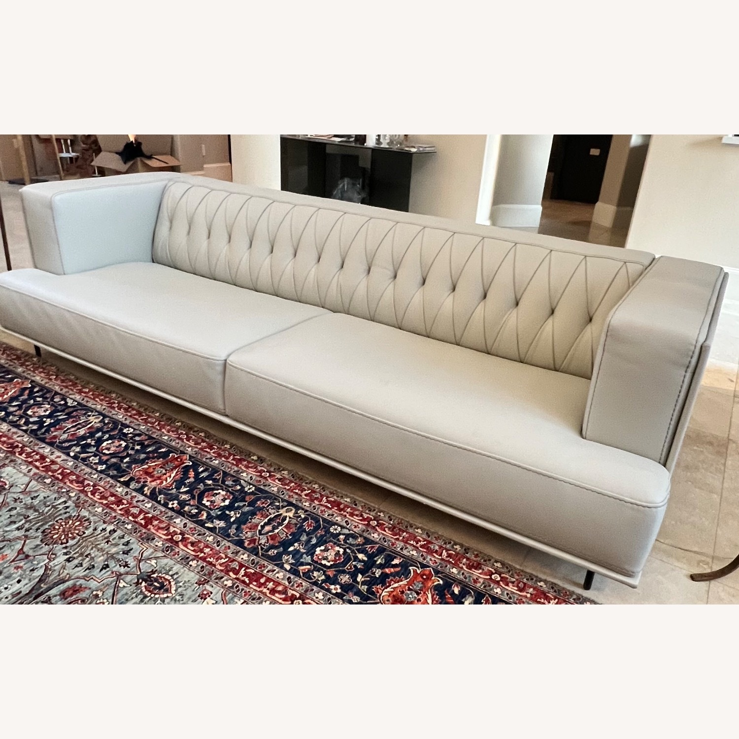 Gamma Inc. Italian Leather Couch - image-1