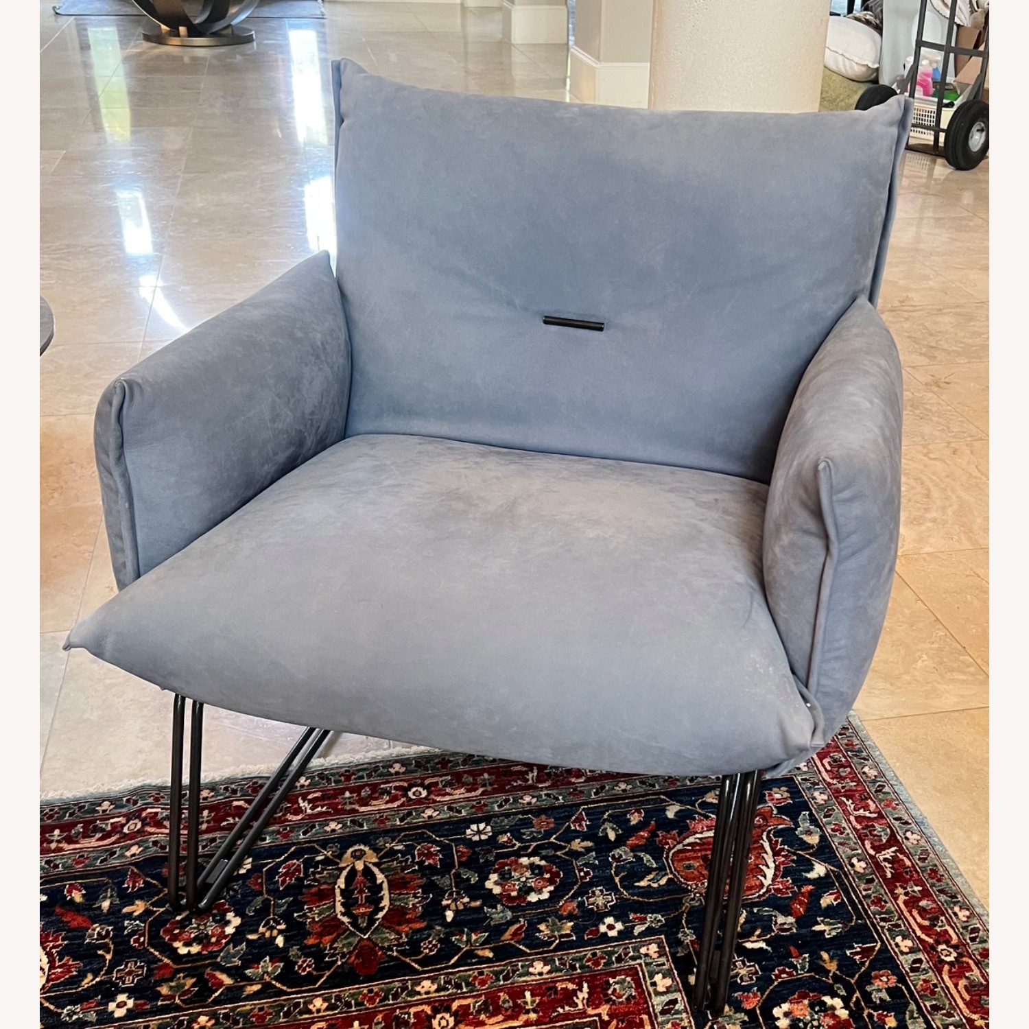 Gamma Margot Pair of Leather Armchairs - image-2