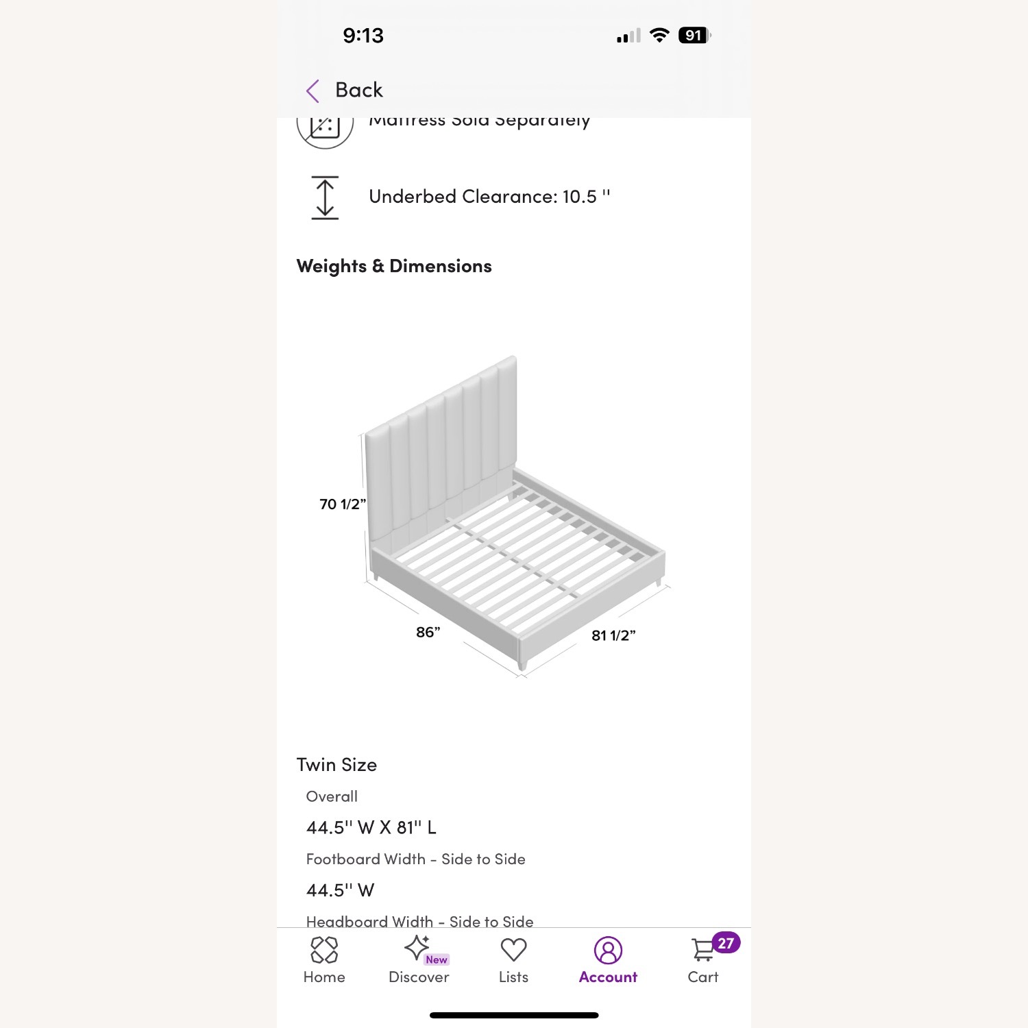 Wayfair Aeliana Upholstered Panel Bed - image-3