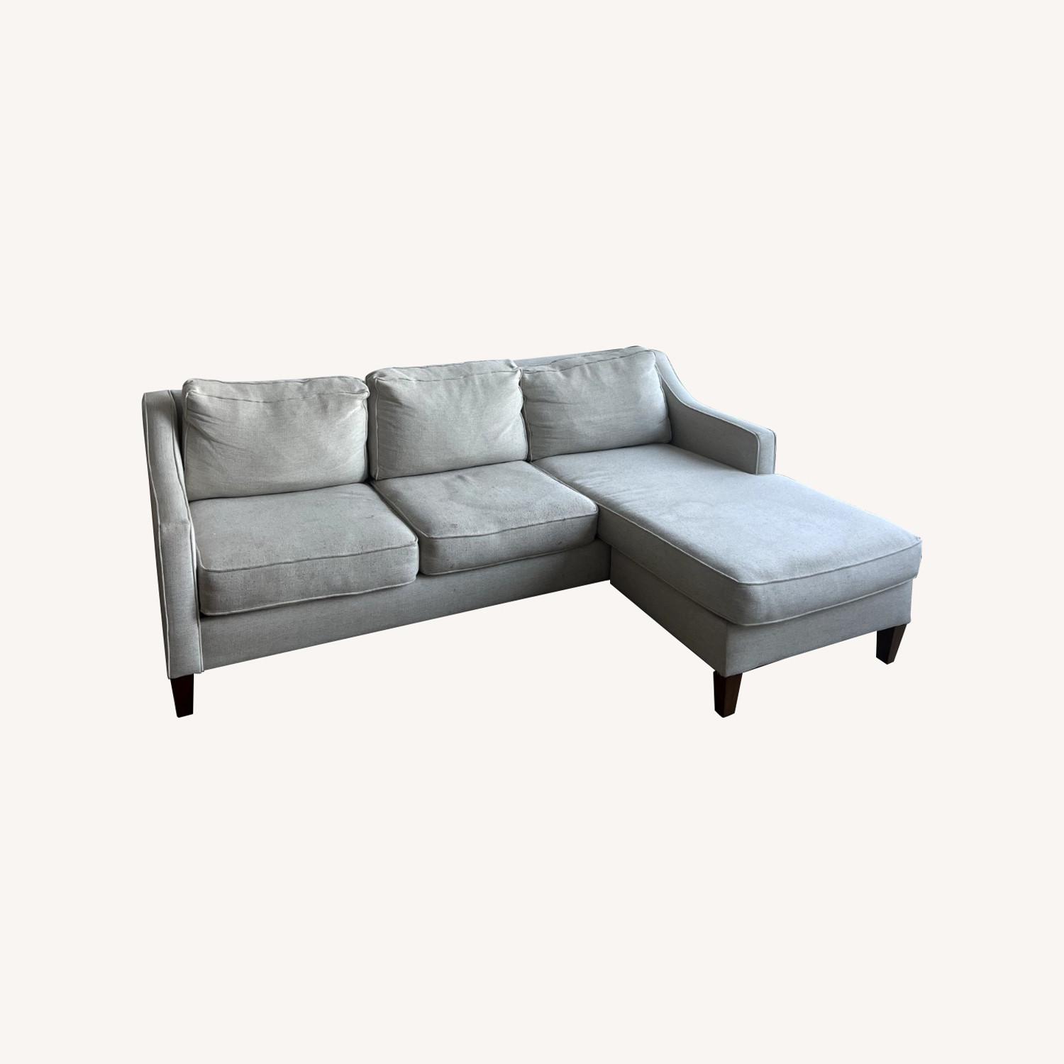 West Elm Beige Sofa - image-0