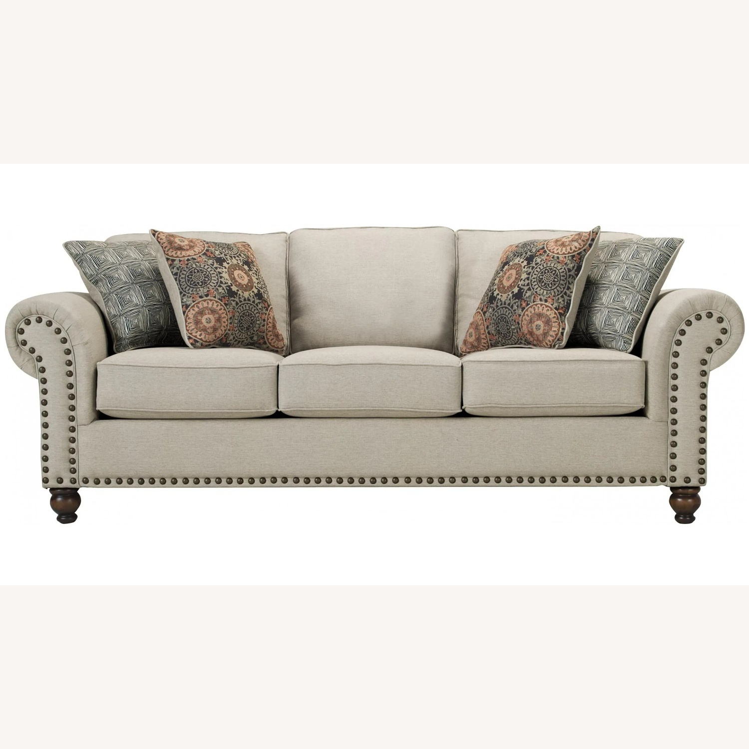 Raymour & Flanigan Corliss Three-Seat W Ottoman - image-7