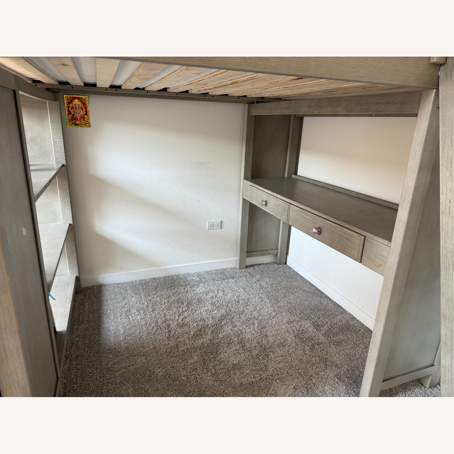 Custom Solid Wood Loft Bunk Bed W Storage - image-1