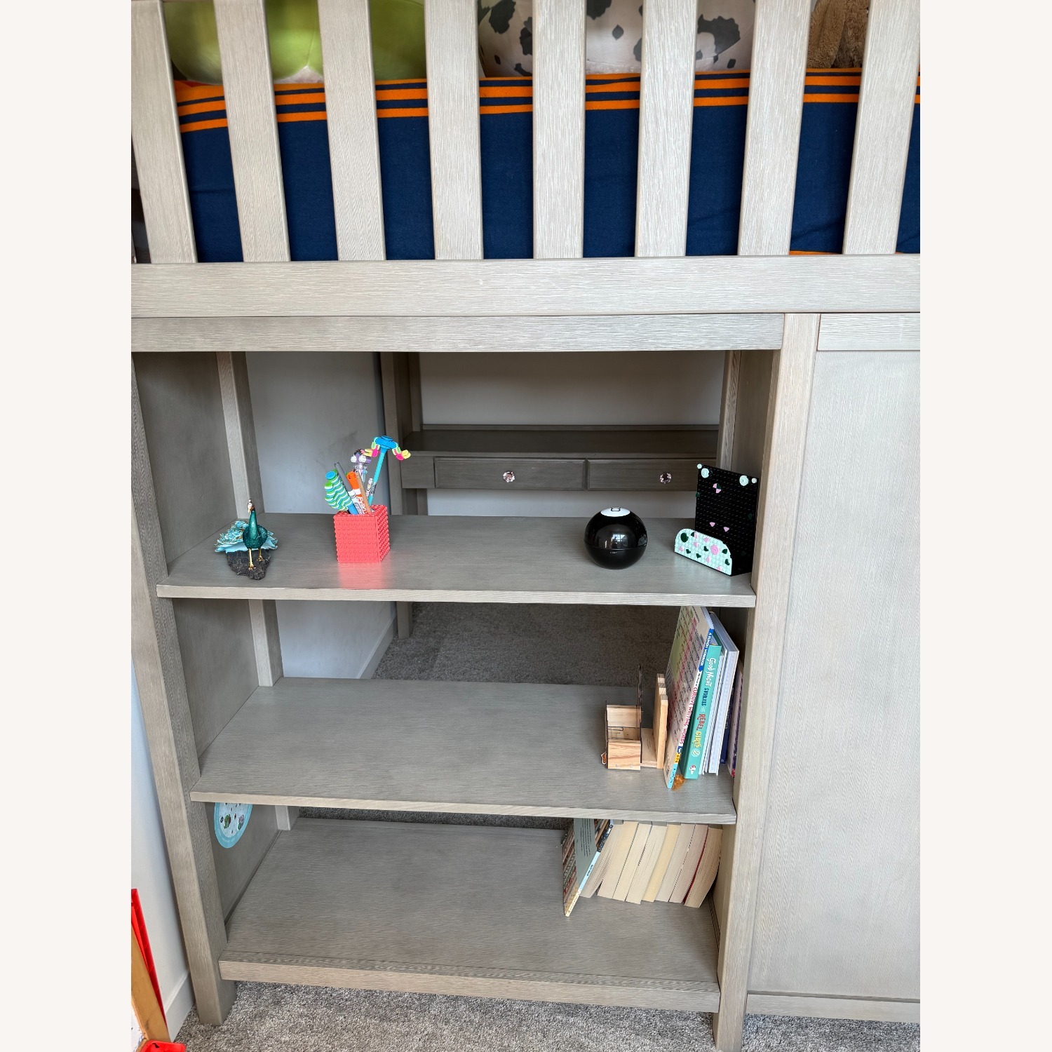 Custom Solid Wood Loft Bunk Bed W Storage - image-2