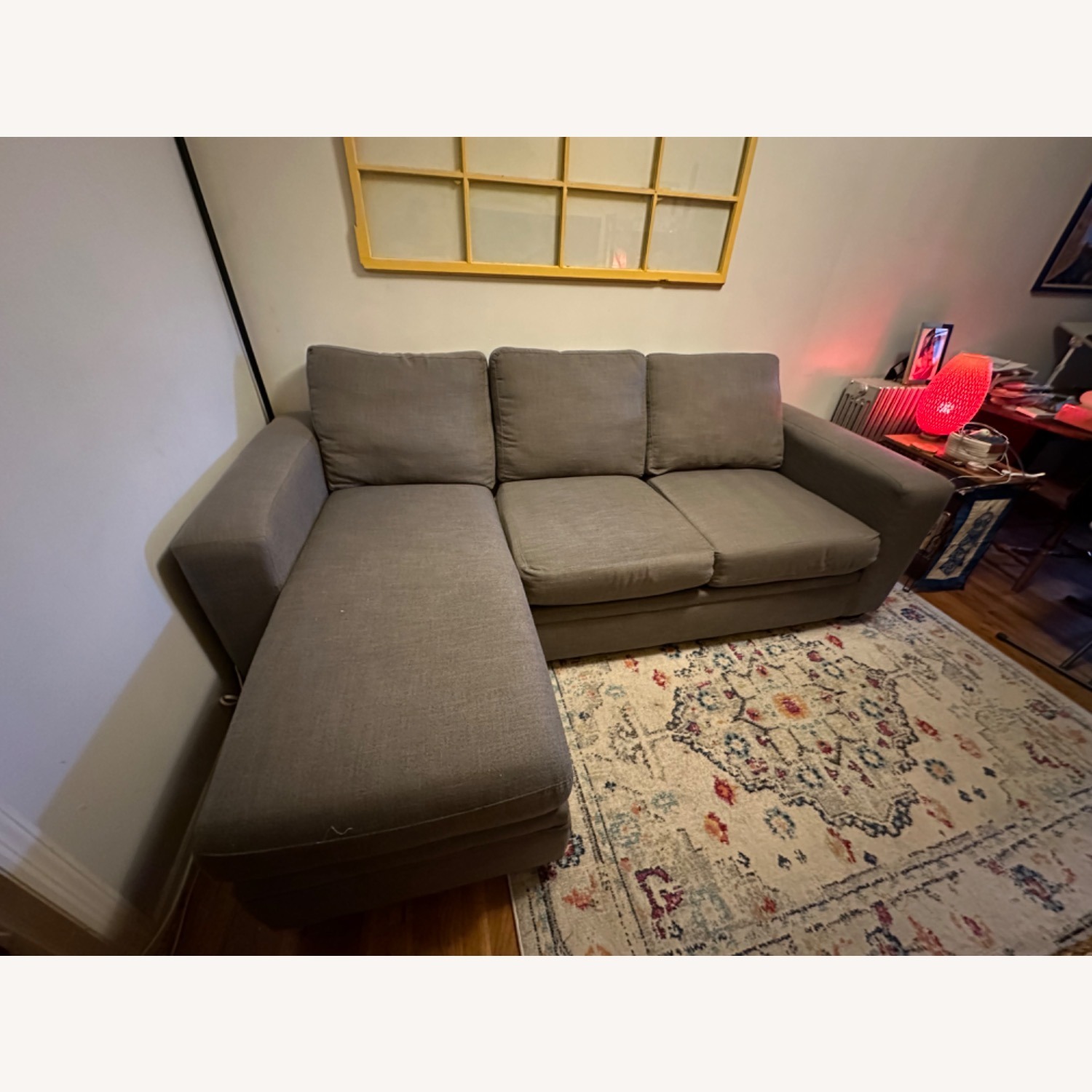 Raymour & Flanigan Samson Sofa Chaise Gray - image-1