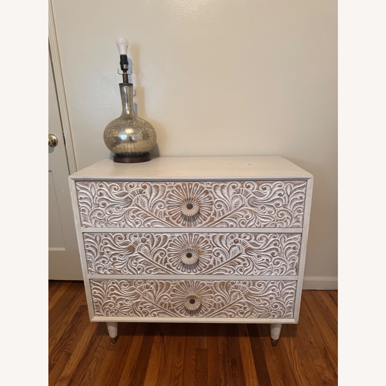 Anthropologie Gulliver Carved Mango Wood Dresser