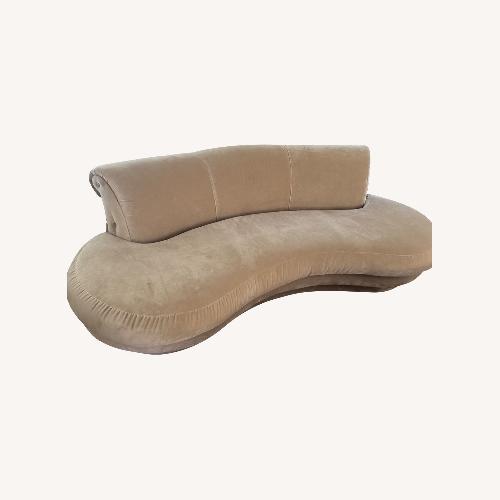 Used Adrian Pearsall Kidney Sofa in Holly Hunt Velvet for sale on AptDeco