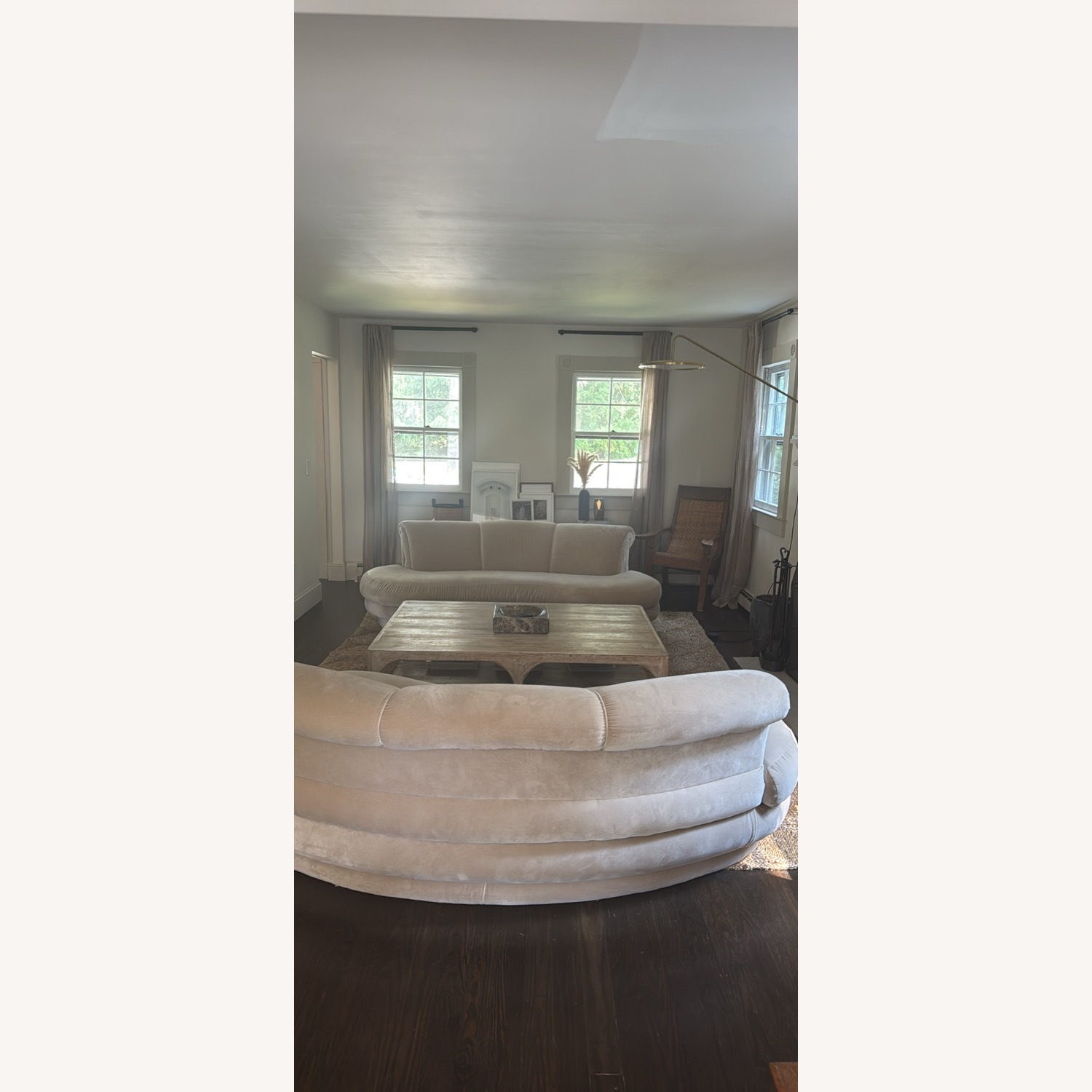 Adrian Pearsall Kidney Sofa in Holly Hunt Velvet - image-3