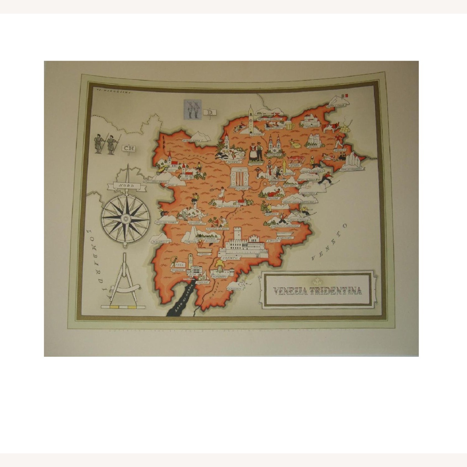 Vintage / Antique Italian Maps Unique - image-2