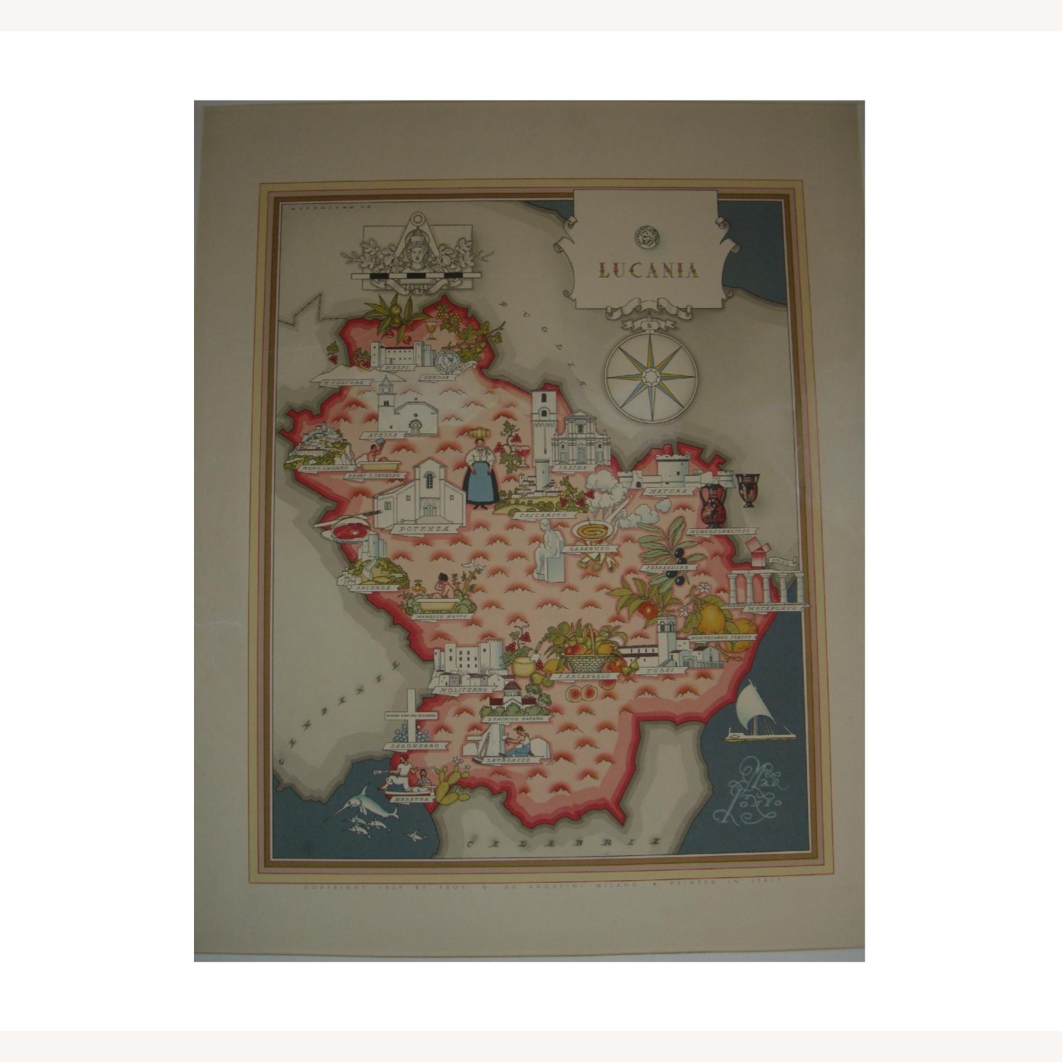 Vintage / Antique Italian Maps Unique - image-5