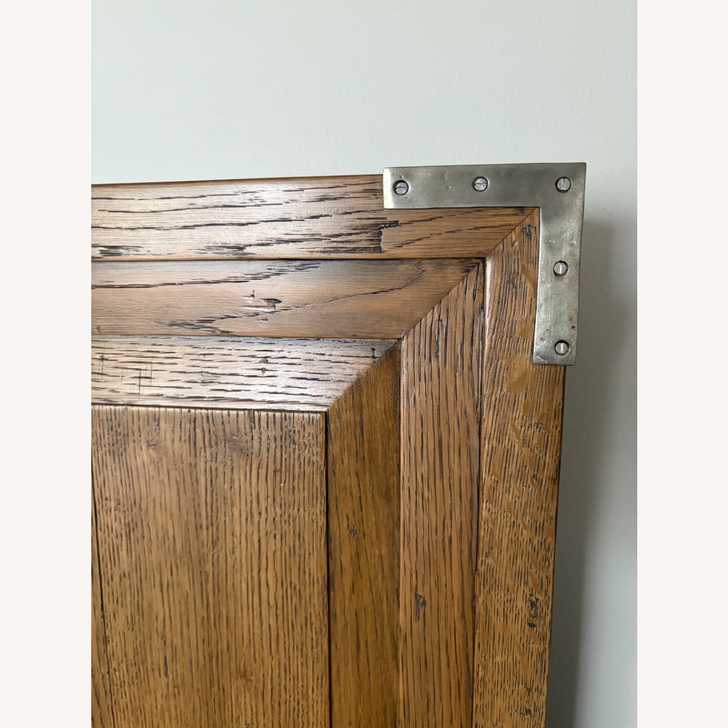 Restoration Hardware Cayden Campaign Brown Wood Headboard - image-4