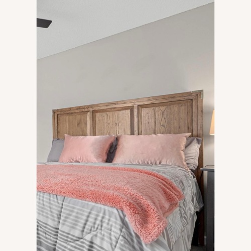 Used Restoration Hardware Cayden Campaign Brown Wood Headboard for sale on AptDeco