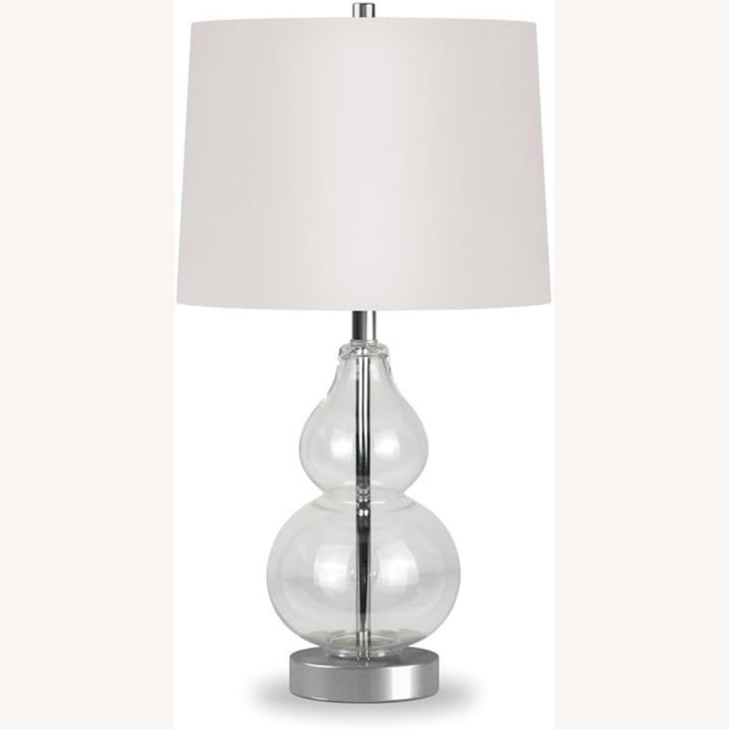 2 Tier Glass Table Lamp - image-6