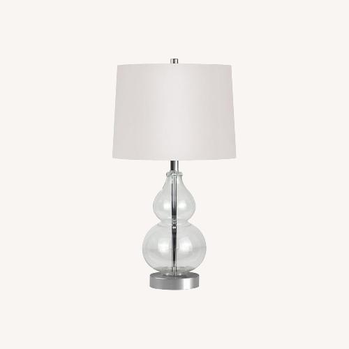 Used 2 Tier Glass Table Lamp for sale on AptDeco