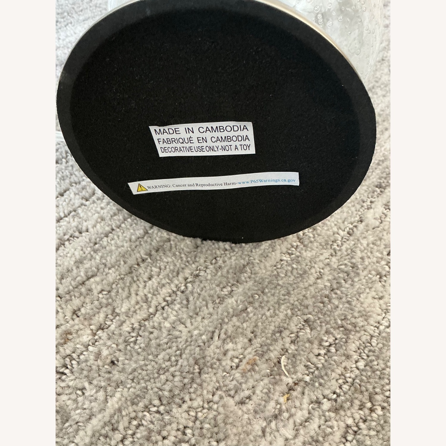 2 Tier Glass Table Lamp - image-5