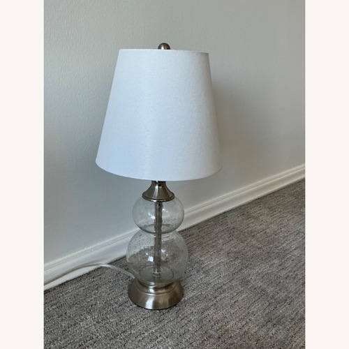 Used 2 Tier Glass Table Lamp for sale on AptDeco