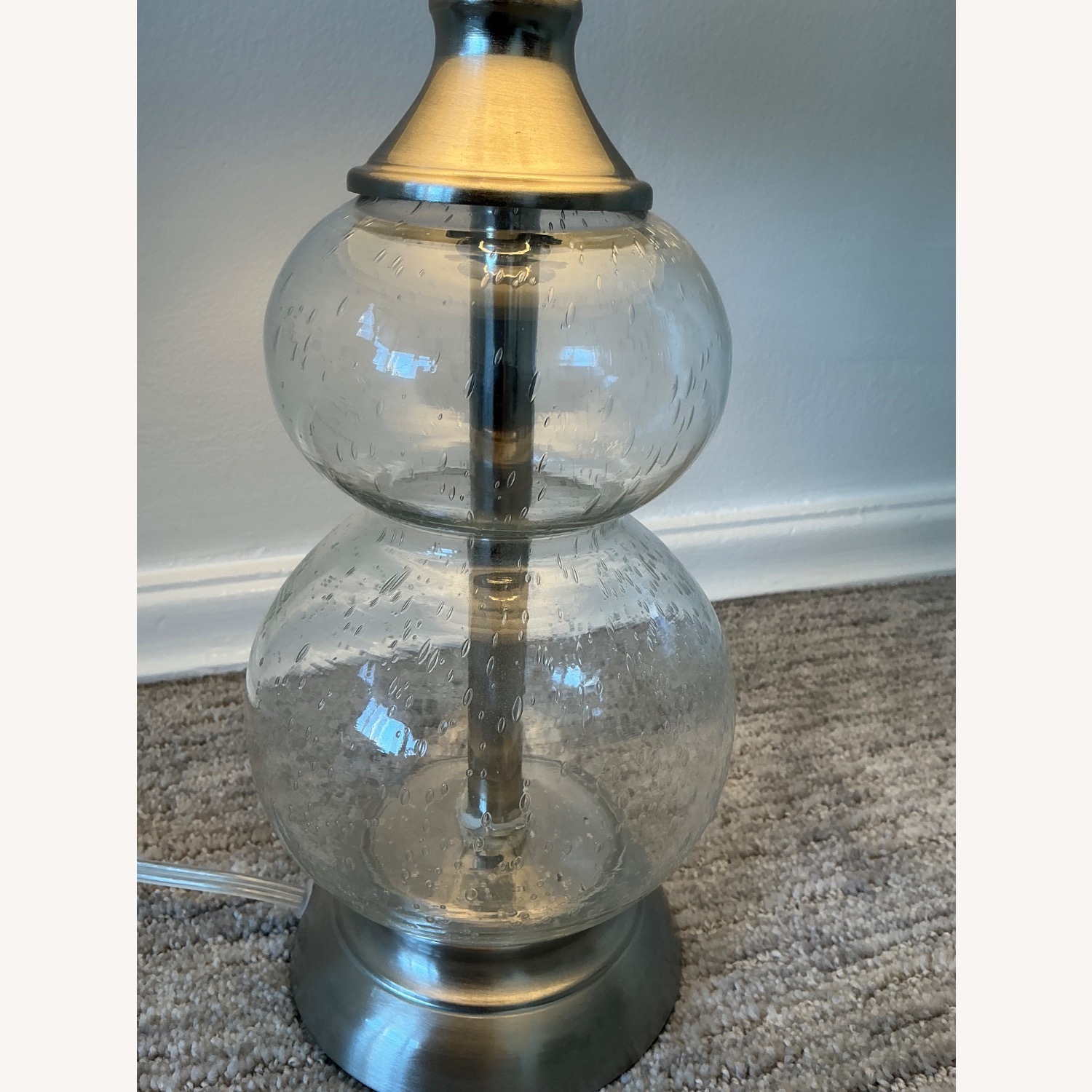 2 Tier Glass Table Lamp - image-4