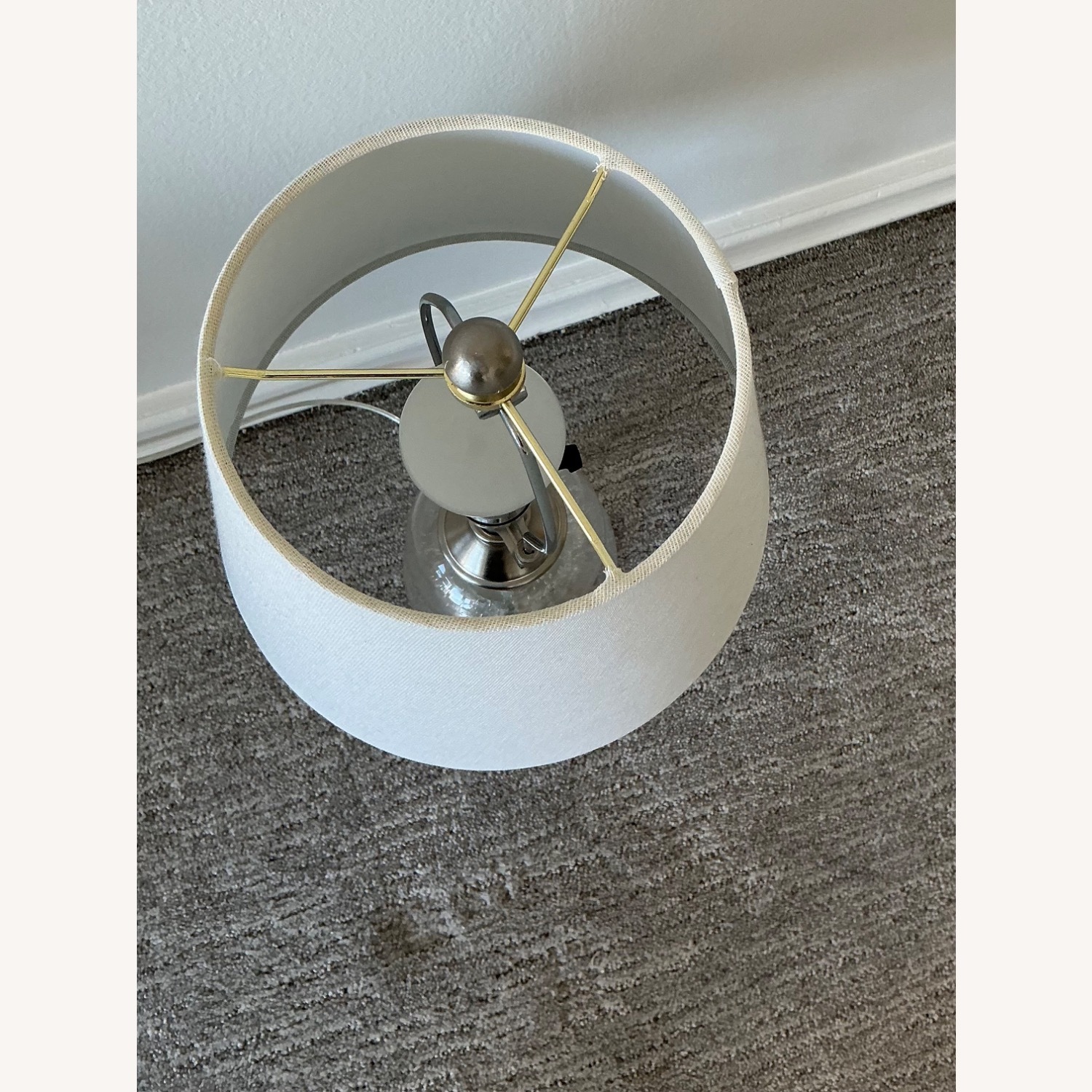 2 Tier Glass Table Lamp - image-3