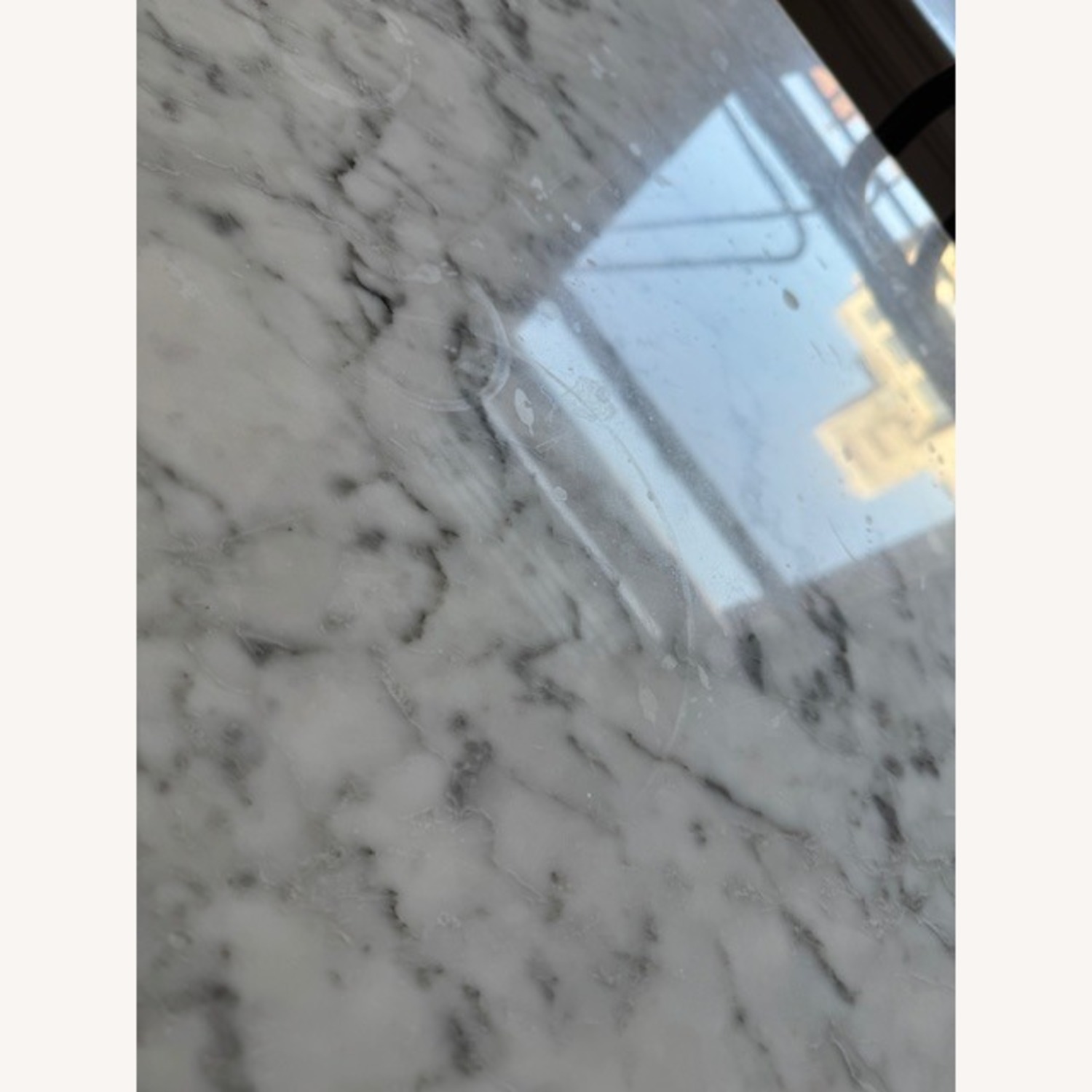 Crate & Barrel French Marble Kitchen Table - image-6