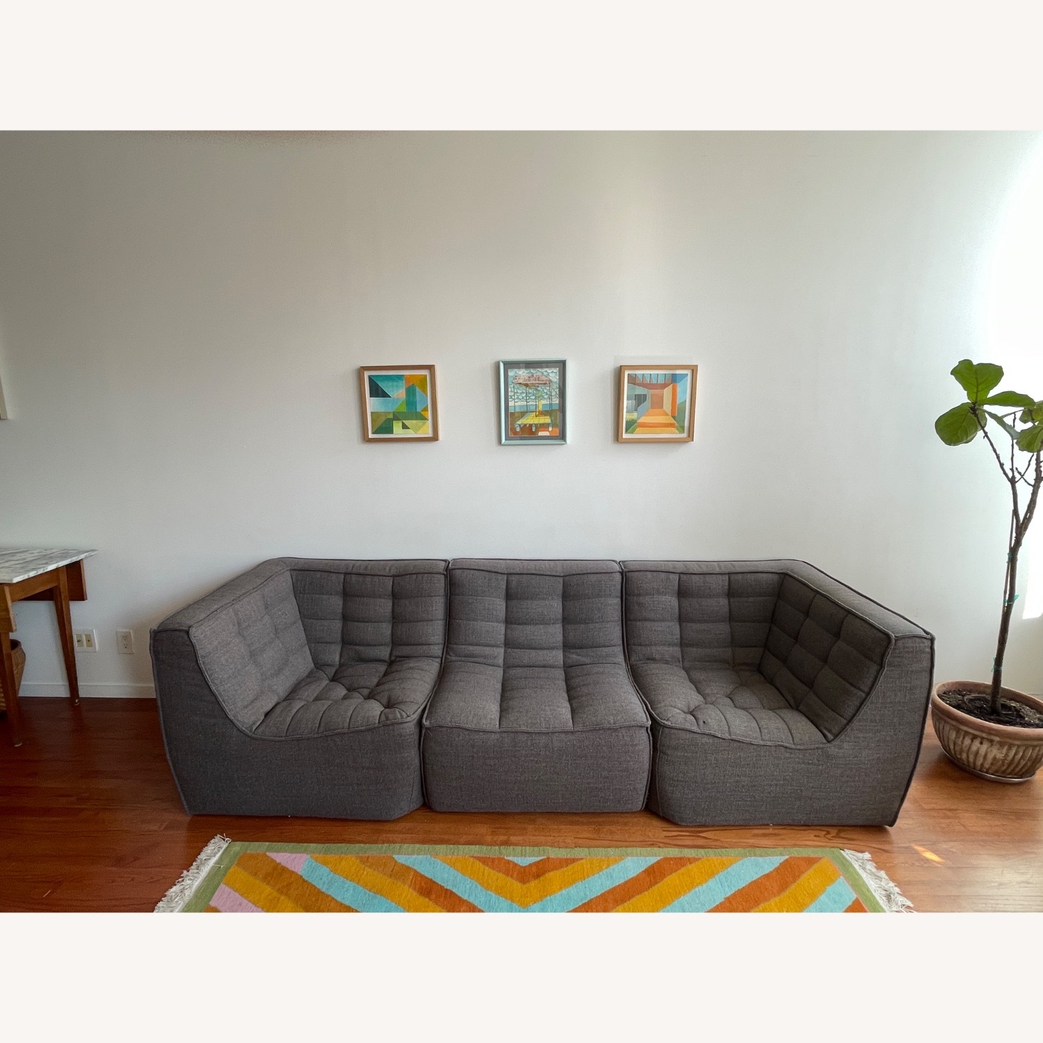  ABC Carpet/Industry West Ethnicraft Modular Sofa - image-1