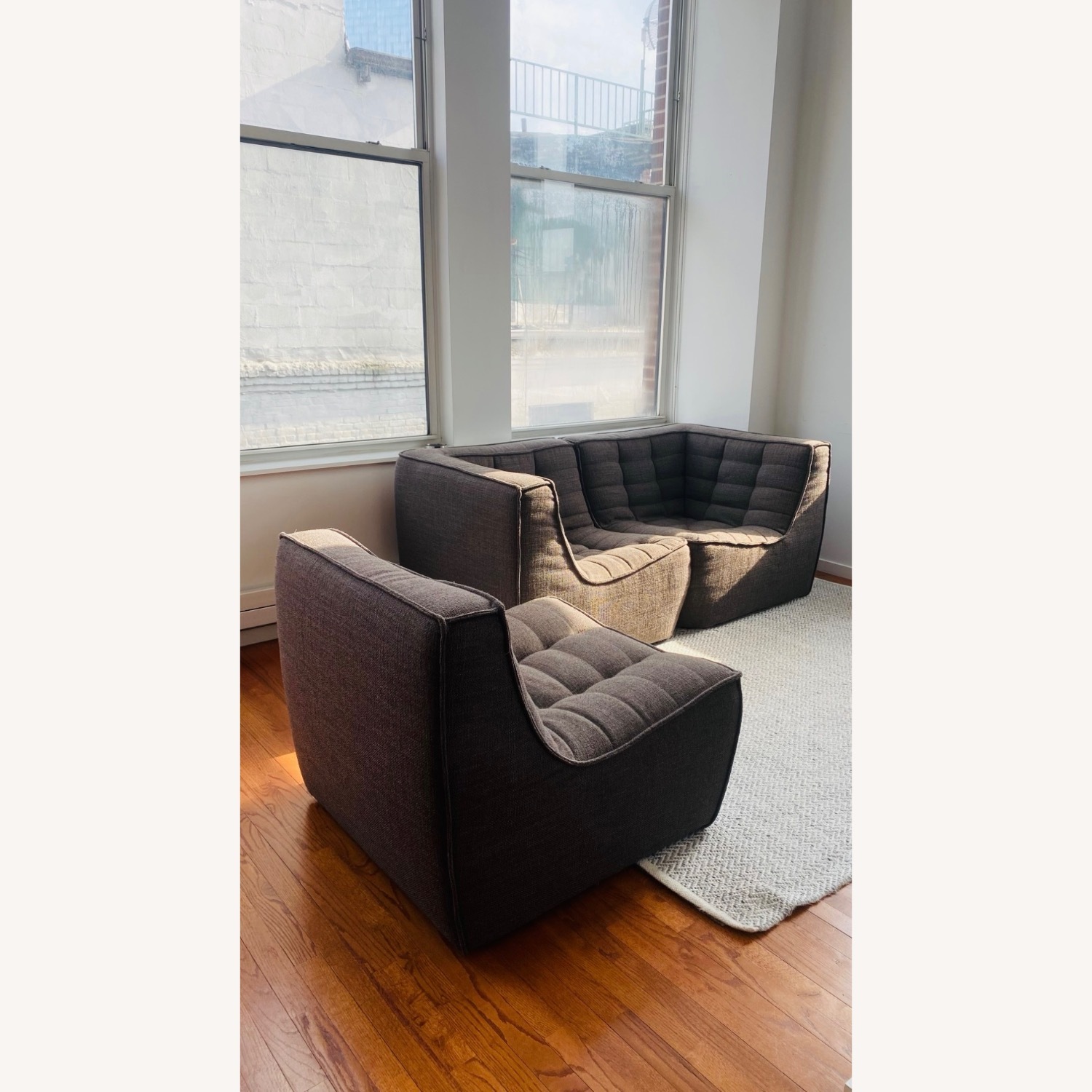  ABC Carpet/Industry West Ethnicraft Modular Sofa - image-2