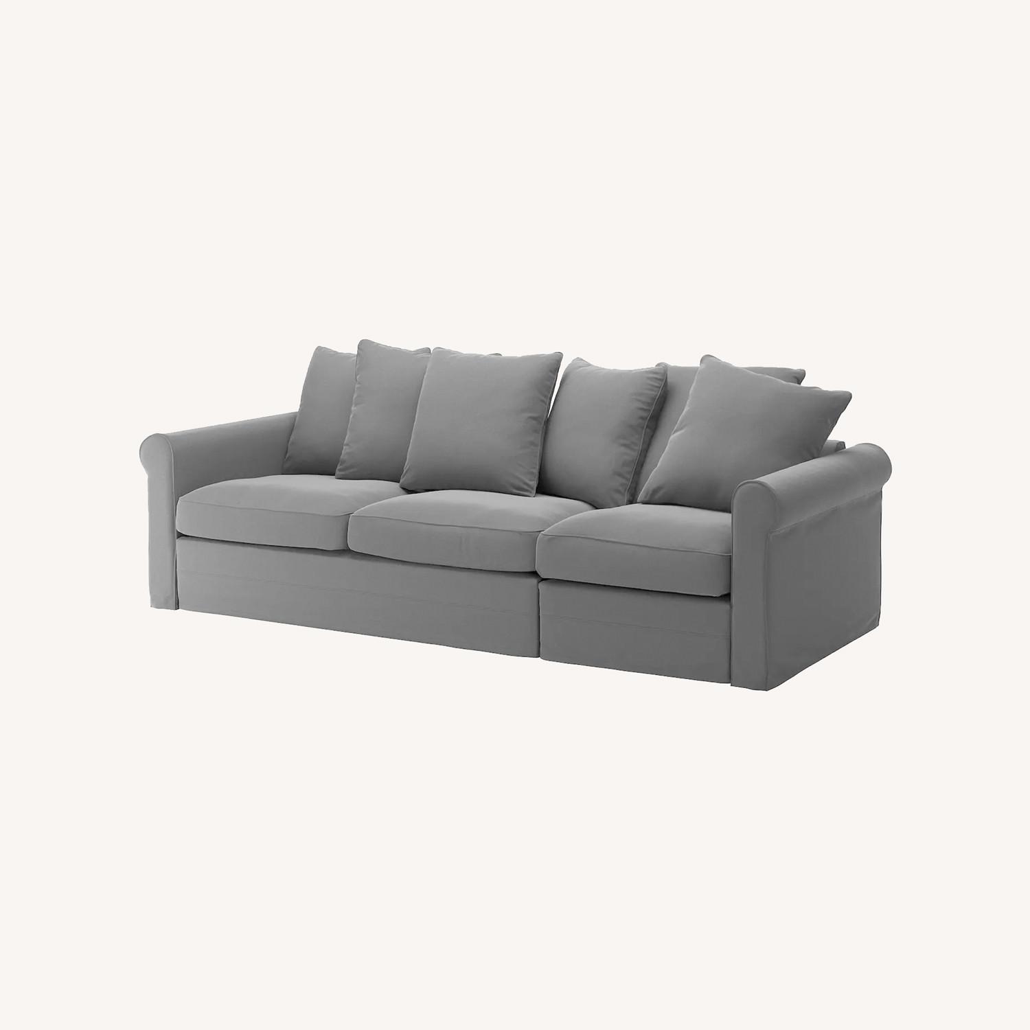 IKEA GRÖNLID 3+ Seater Dark Grey Sofa - image-0
