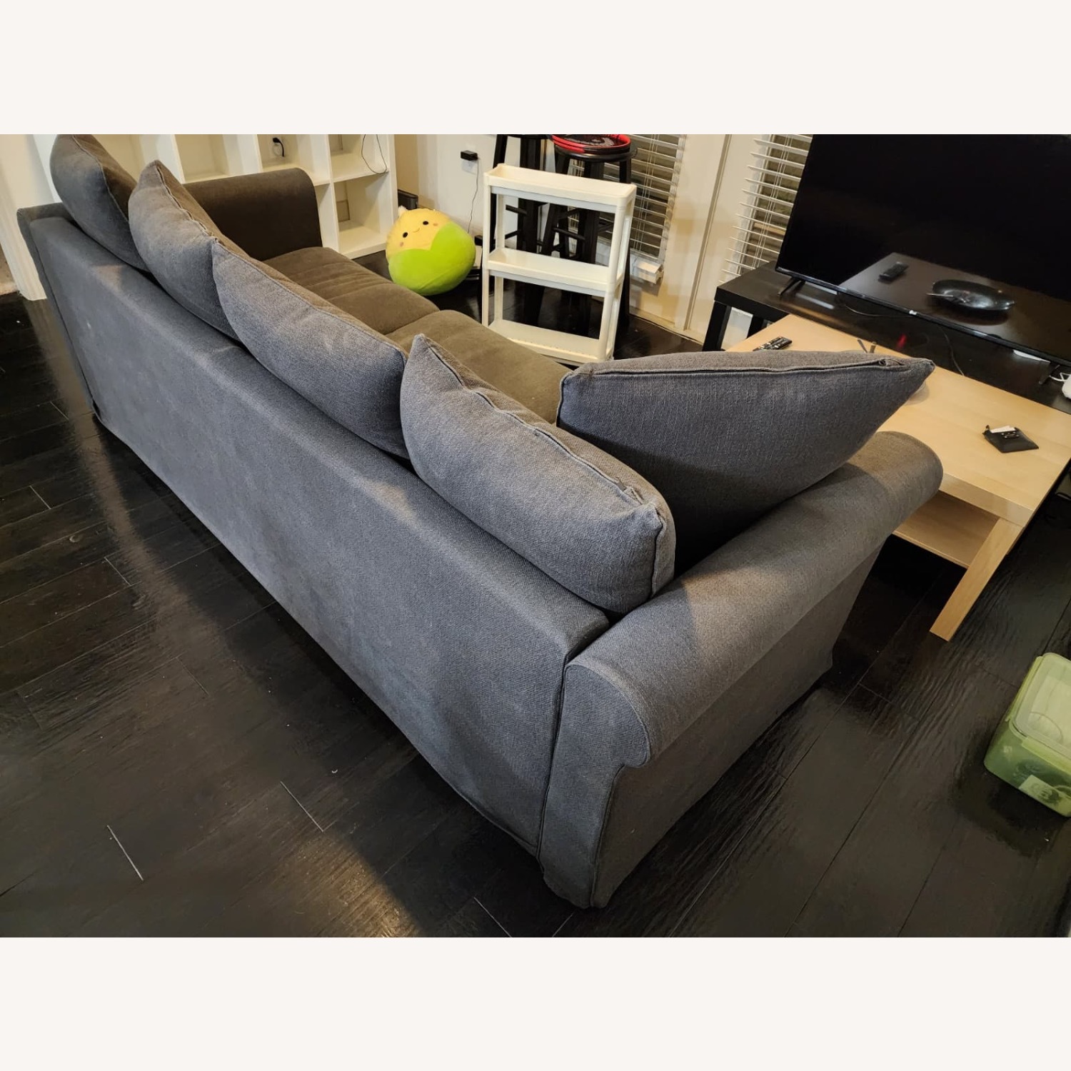IKEA GRÖNLID 3+ Seater Dark Grey Sofa - image-5