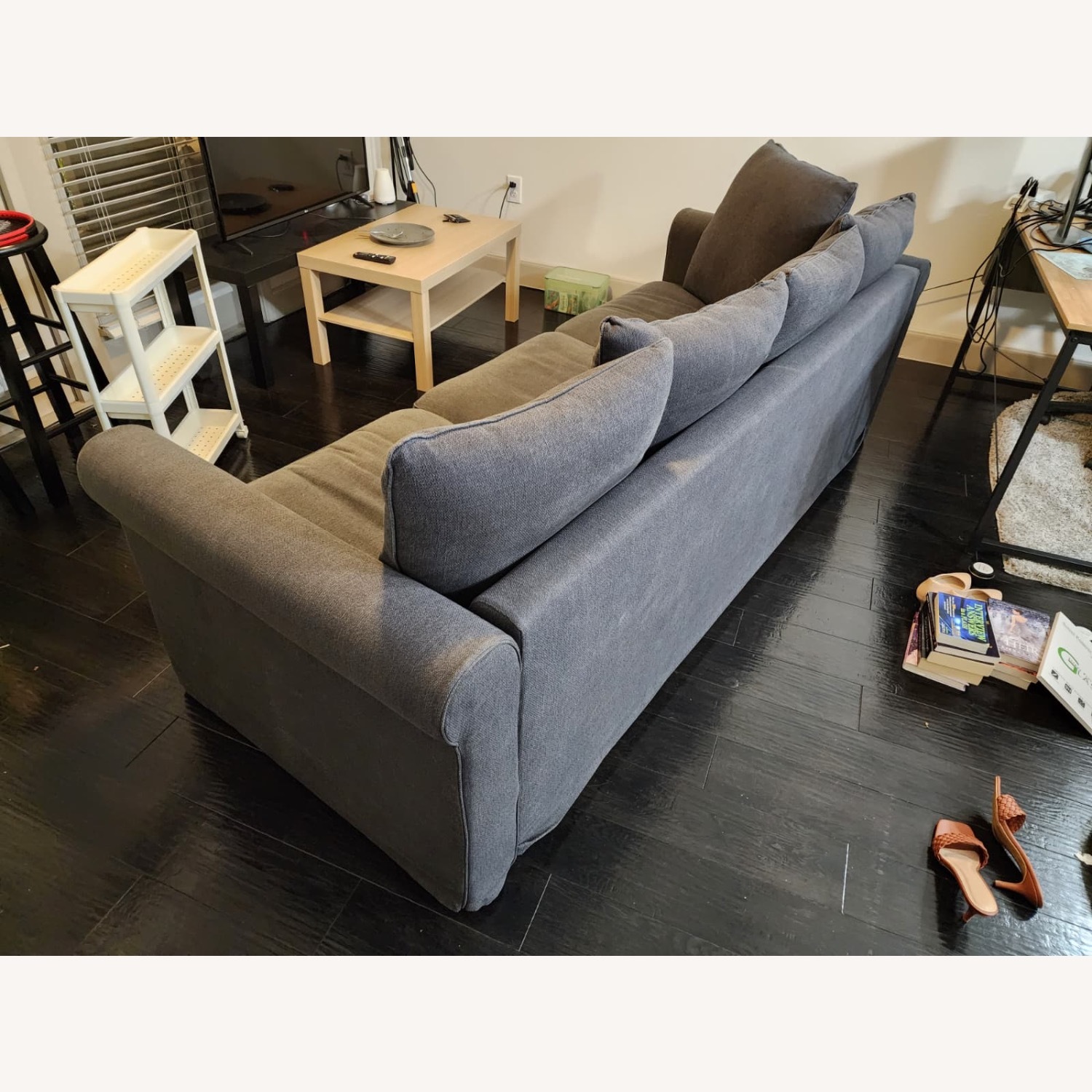 IKEA GRÖNLID 3+ Seater Dark Grey Sofa - image-4