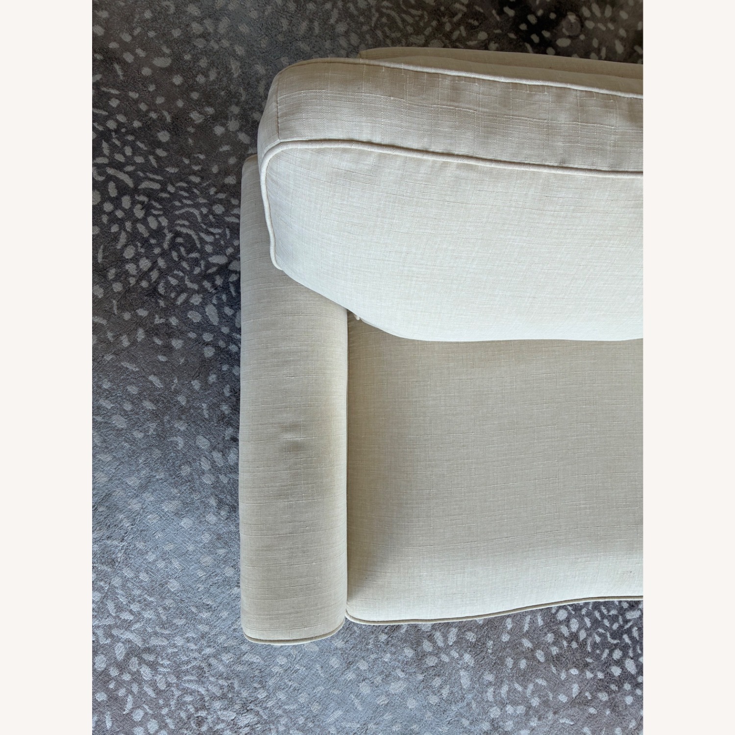 Copenhagen 73" Loveseat Sofa in Buttercream Fabric - image-5