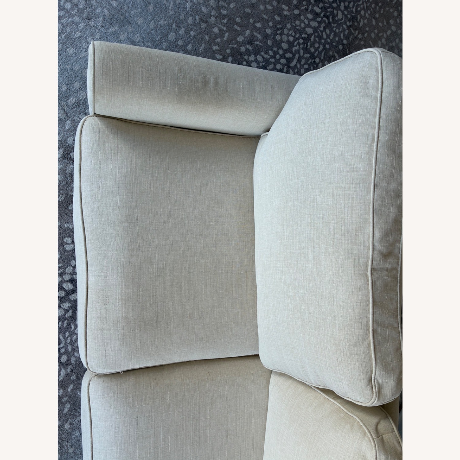 Copenhagen 73" Loveseat Sofa in Buttercream Fabric - image-6