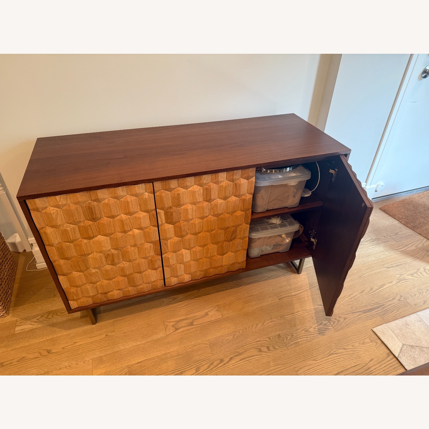 Article Geome 51" Sideboard - Walnut and Oak - image-3
