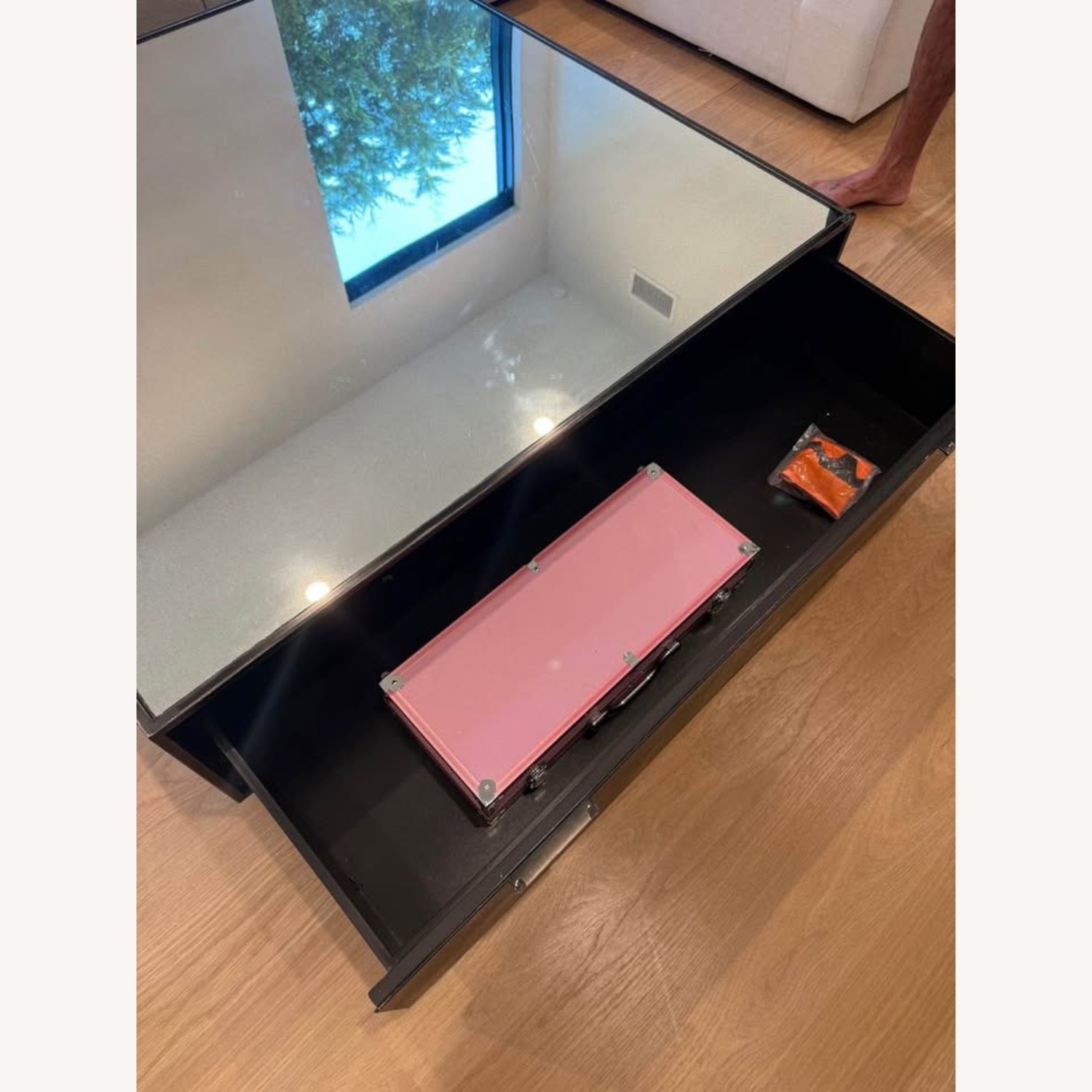 Restoration Hardware Mirrored Coffee Table - image-2