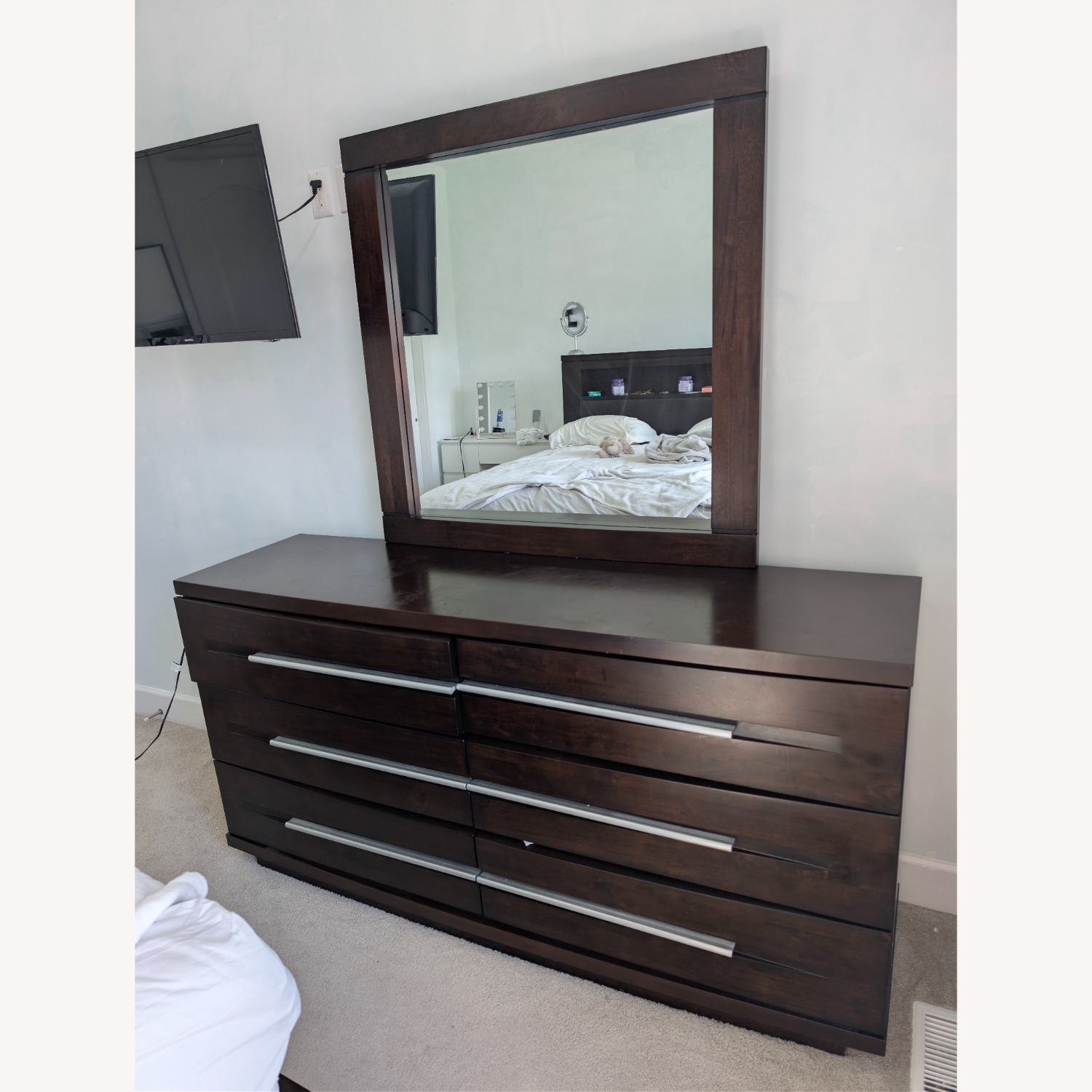 Raymour & Flanigan Dresser with Mirror  - image-1