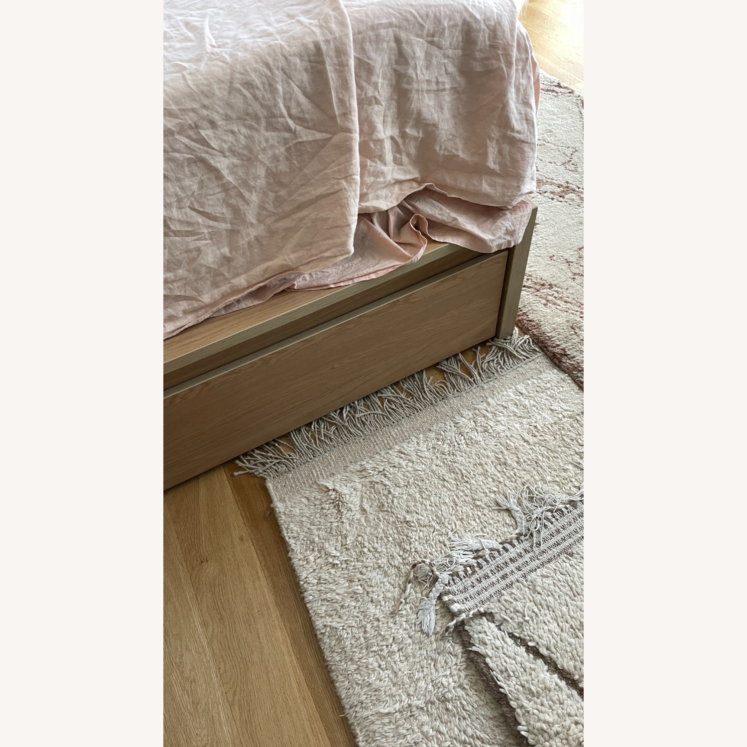 IKEA Platform King Bed Frame Malm W Drawers - image-8