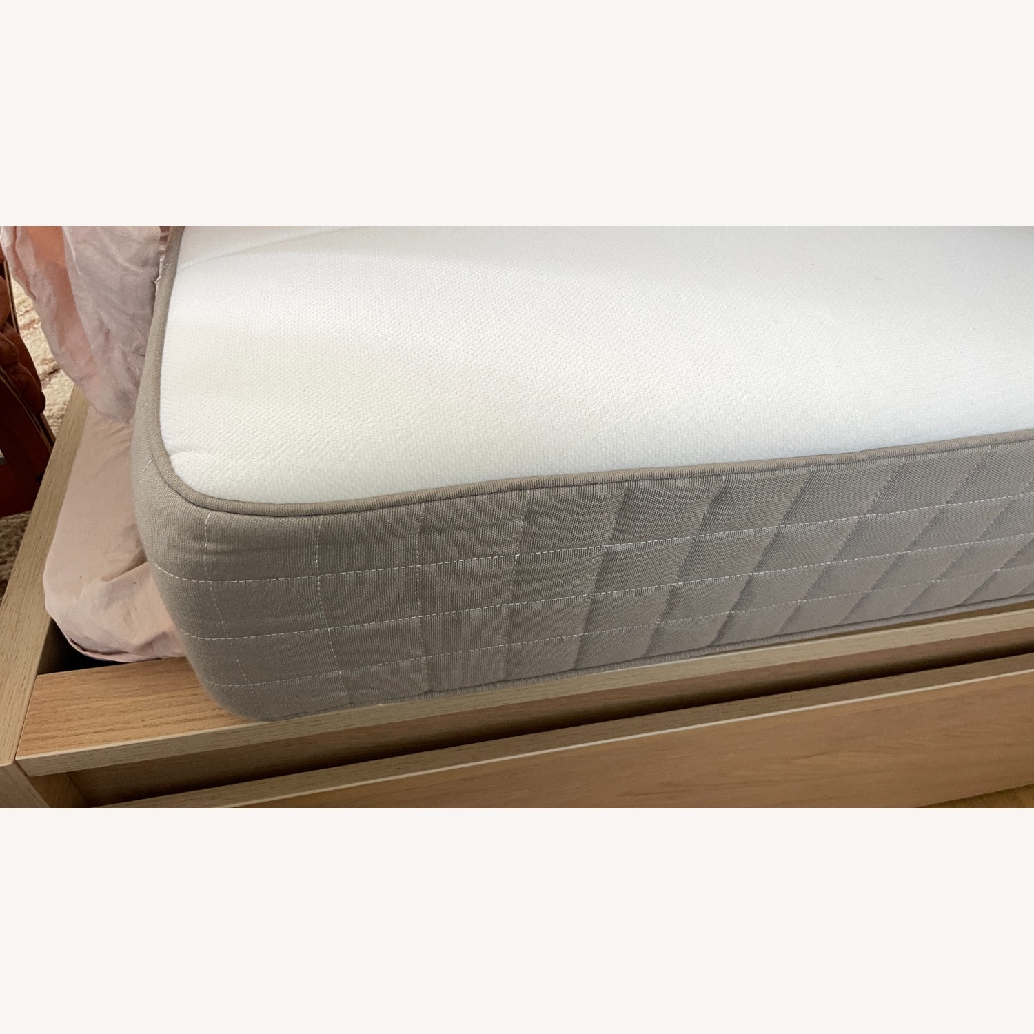 IKEA Platform King Bed Frame Malm W Drawers - image-6