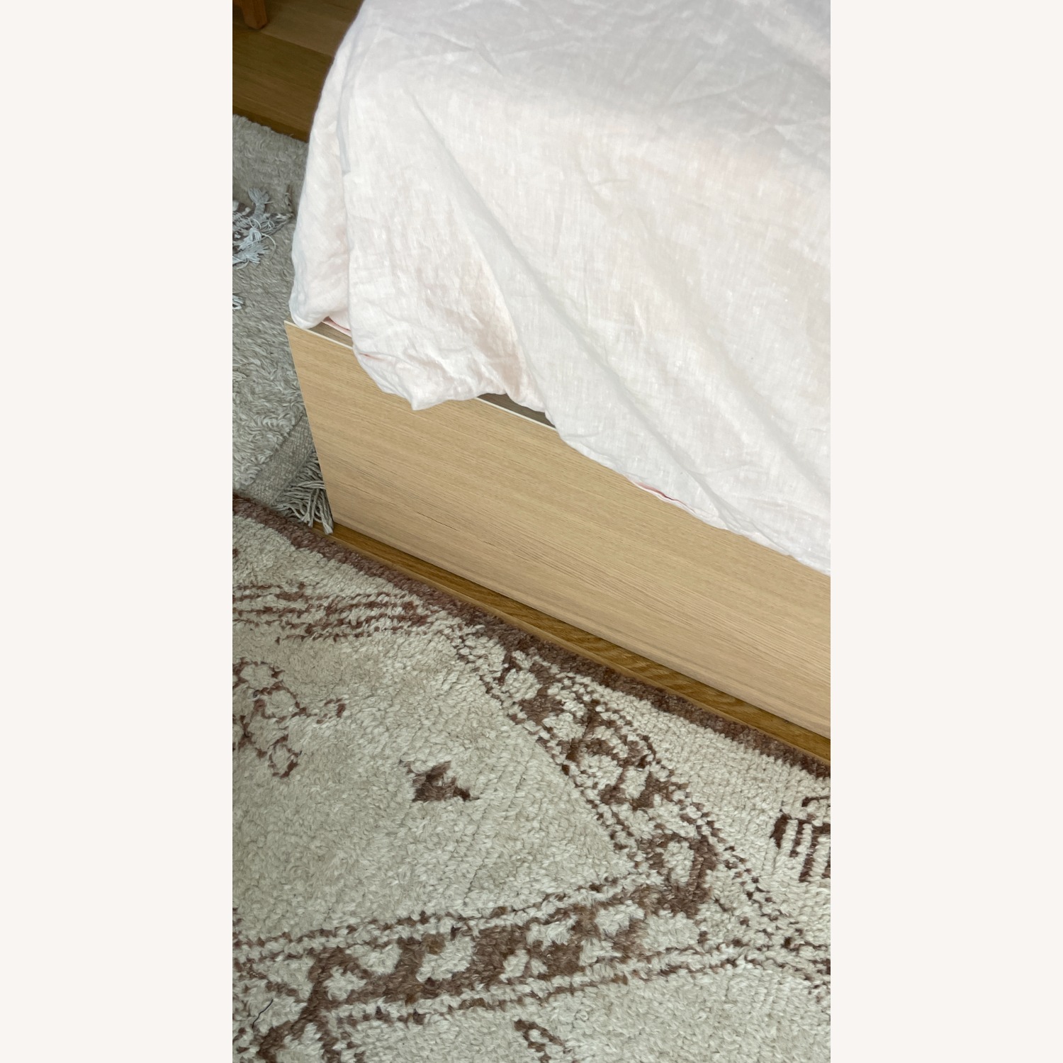 IKEA Platform King Bed Frame Malm W Drawers - image-3