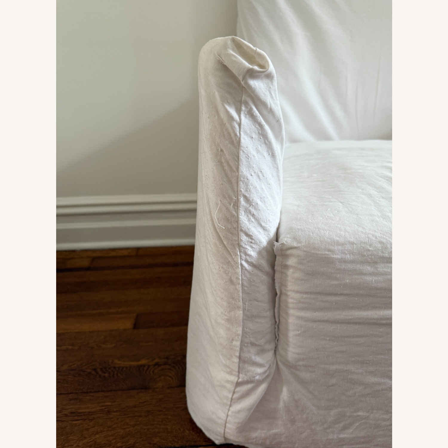 ABC Carpet and Home Ghost Slipcover Highback Armchair - White - image-4