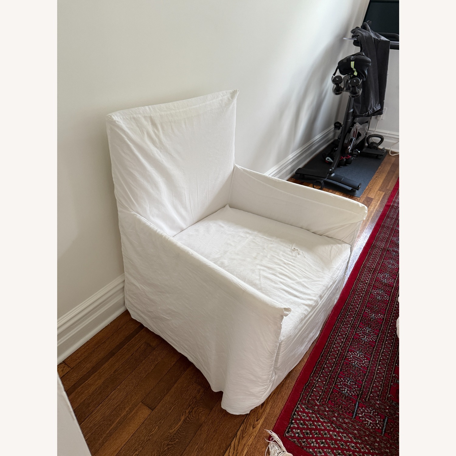 ABC Carpet and Home Ghost Slipcover Highback Armchair - White - image-5