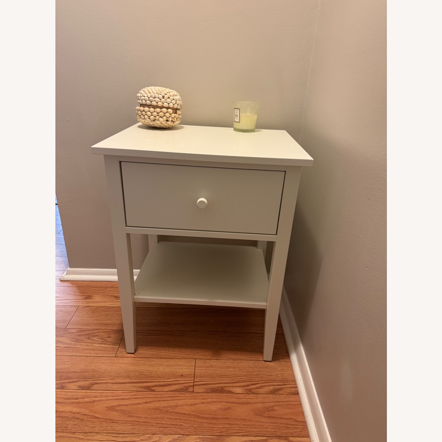 IKEA Gullaberg White Wood Nightstand - image-1