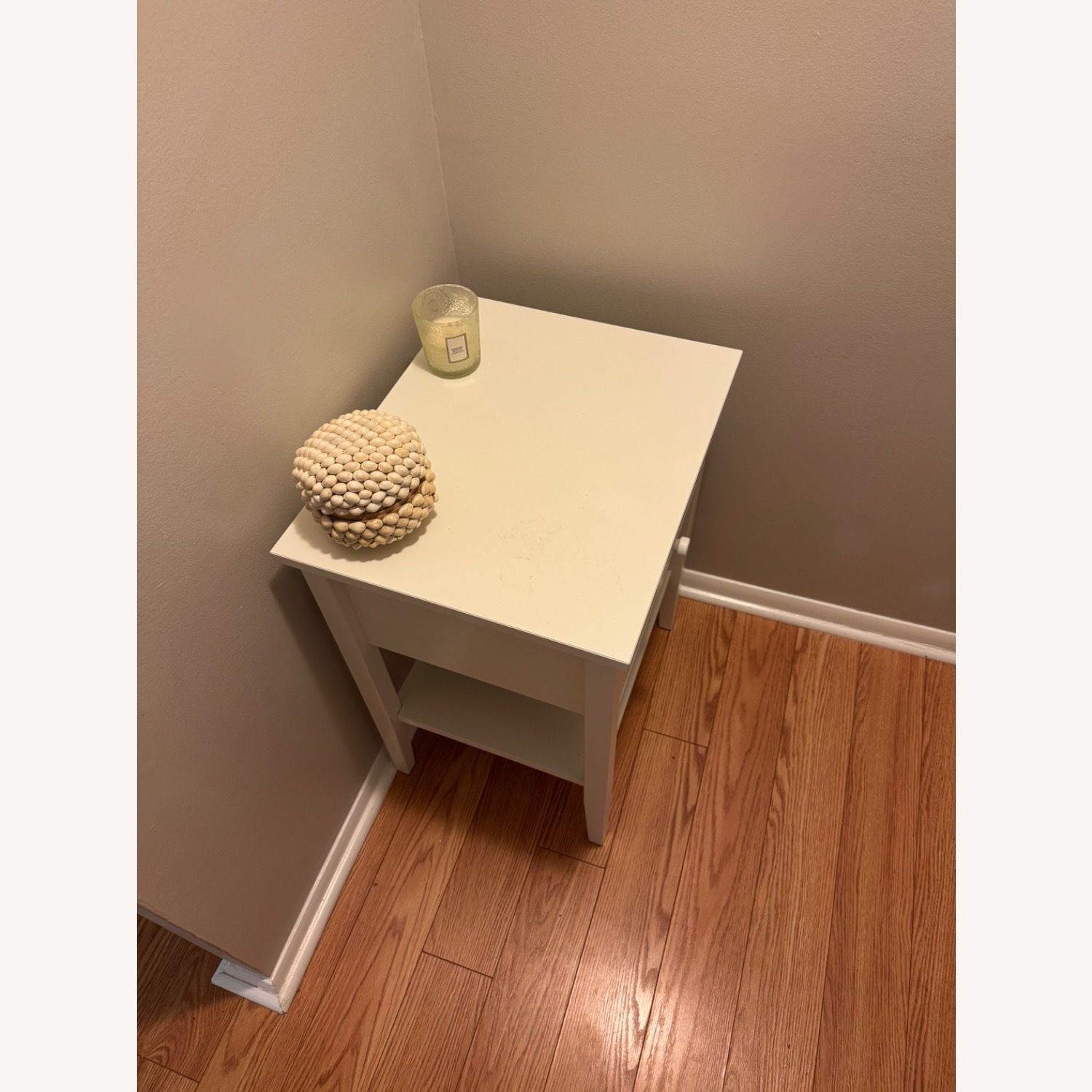 IKEA Gullaberg White Wood Nightstand - image-3