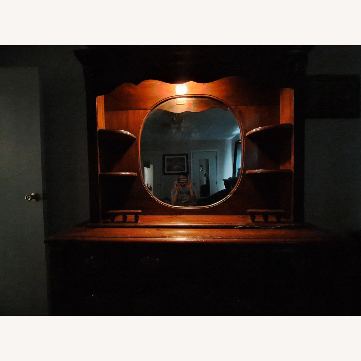 Large Lighted Dresser With Mirror - image-2