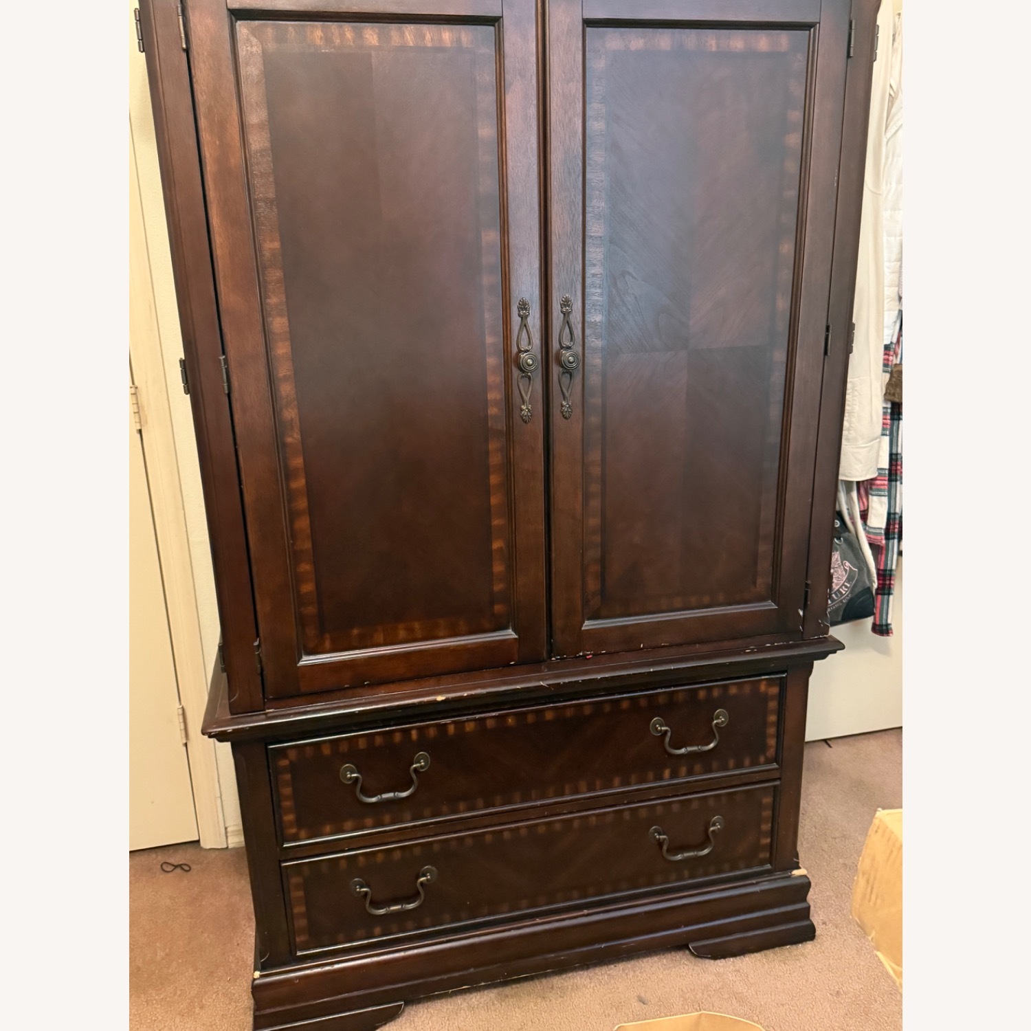 Dark Brown Armoire - image-3