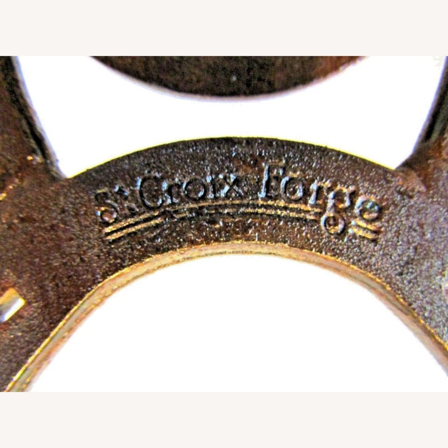 Rare St. Croix Forge Metal Sculpture Table Lamp - image-12