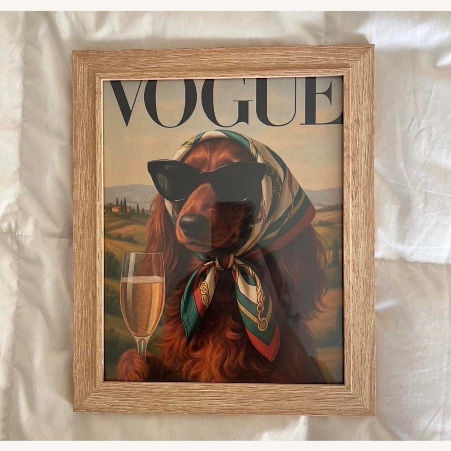Vogue Doxie Art Print Frame 8x10 - image-3