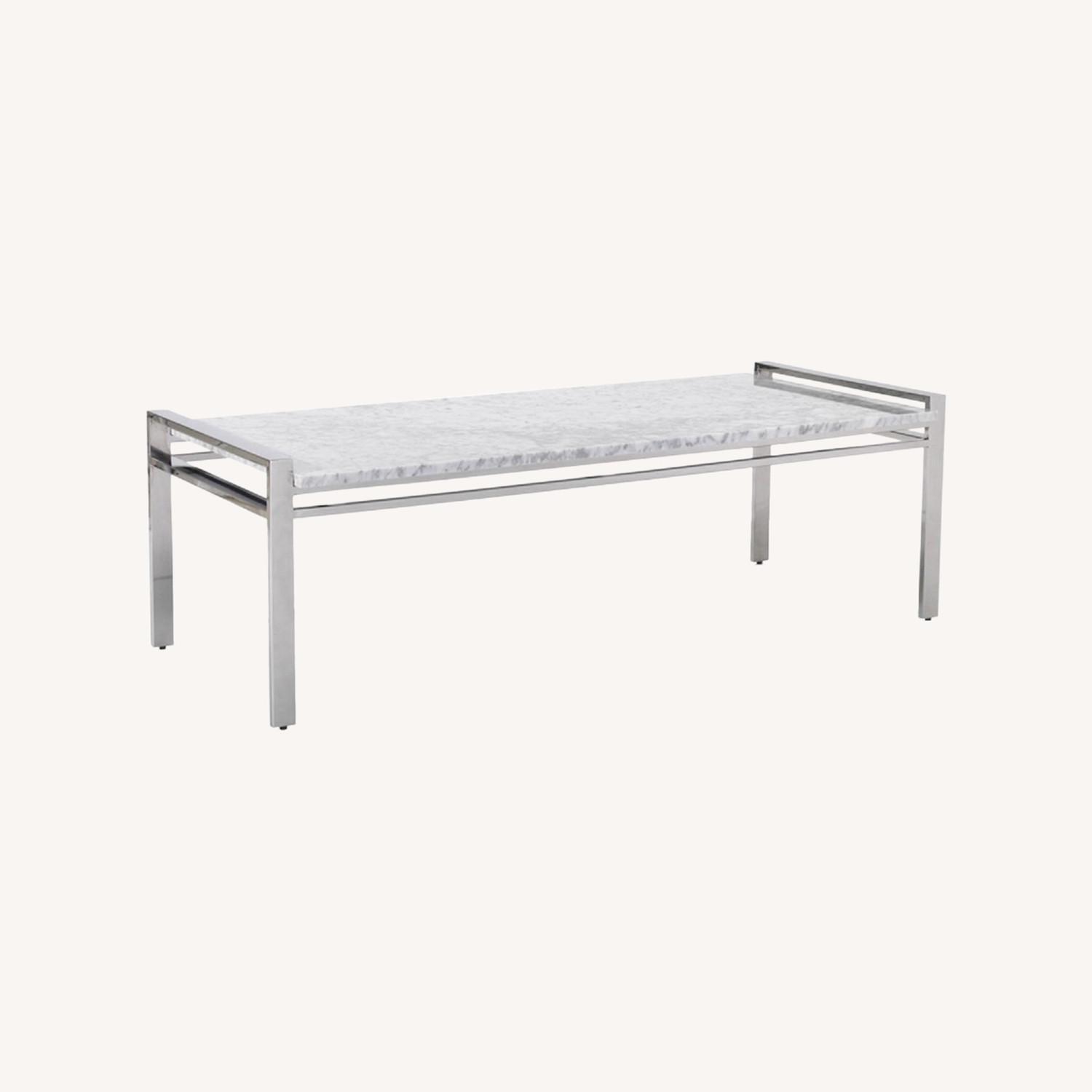 Mitchell Gold + Bob Williams Carerra Marble Coffee Table - image-0