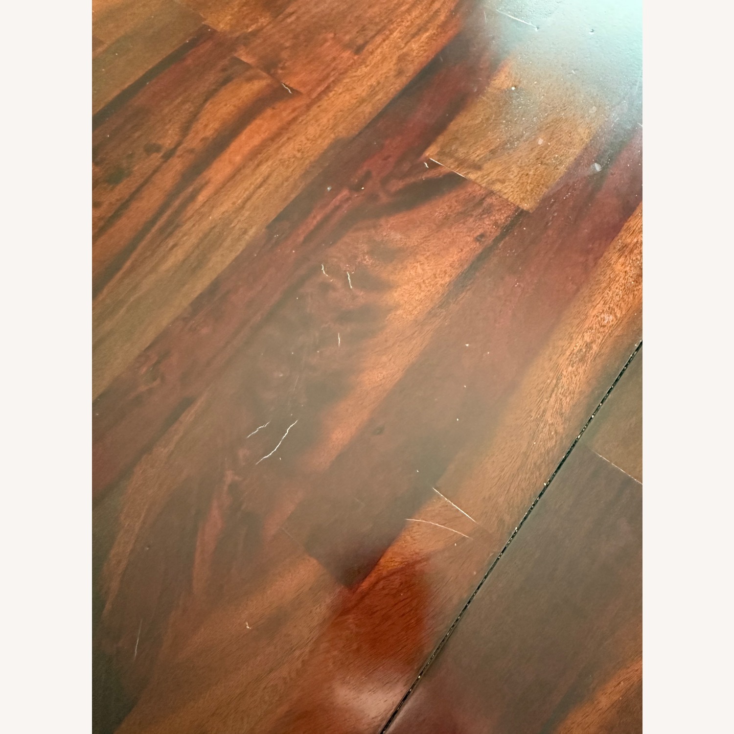 Solid Wood Dining Table With Leaf and 4 Chairs - image-4