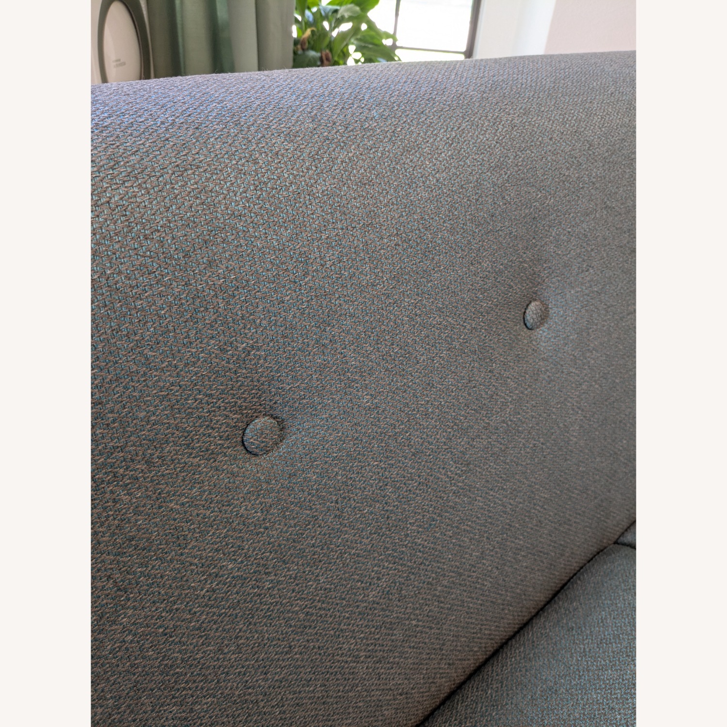 World Market Forest Green Couch - image-6