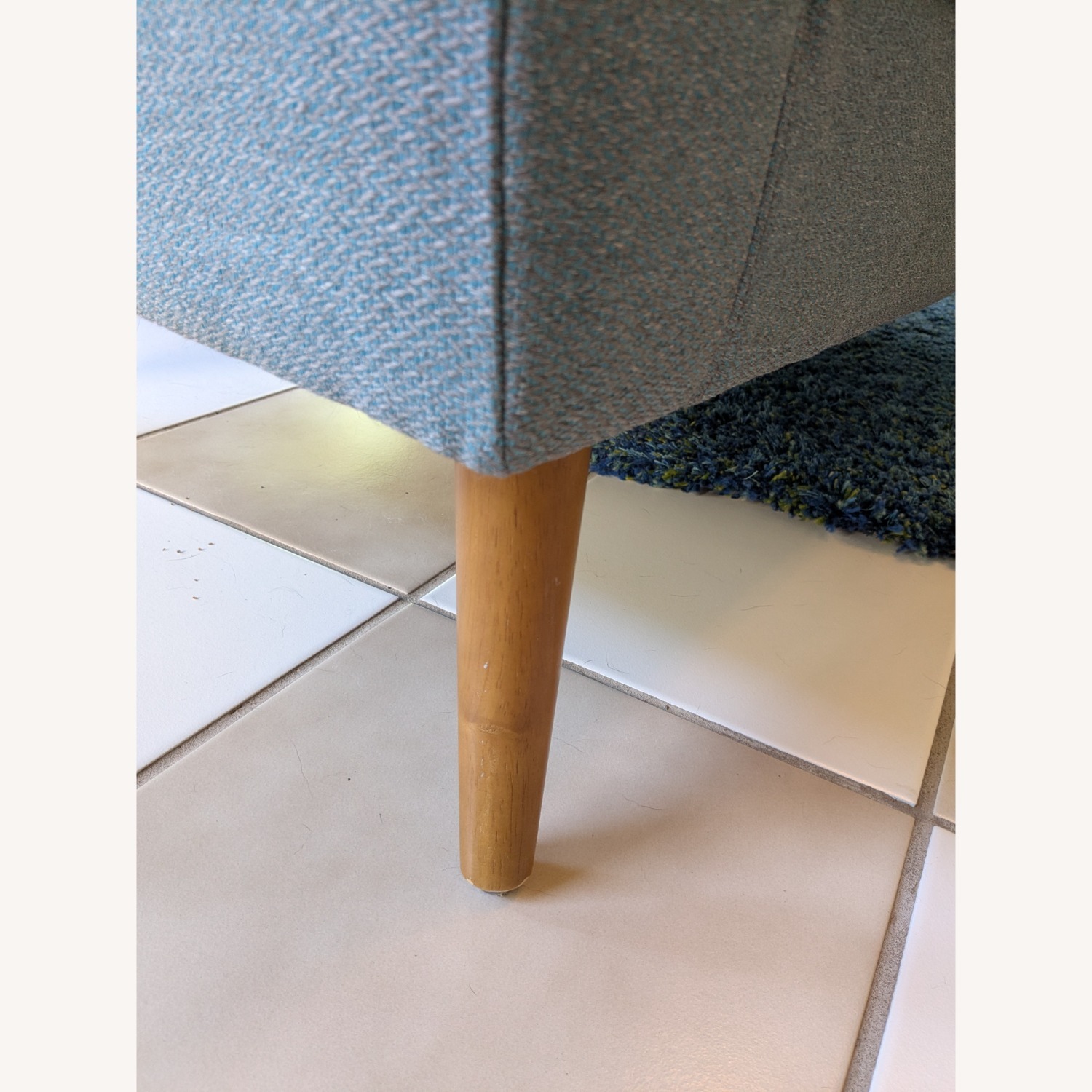 World Market Forest Green Couch - image-5