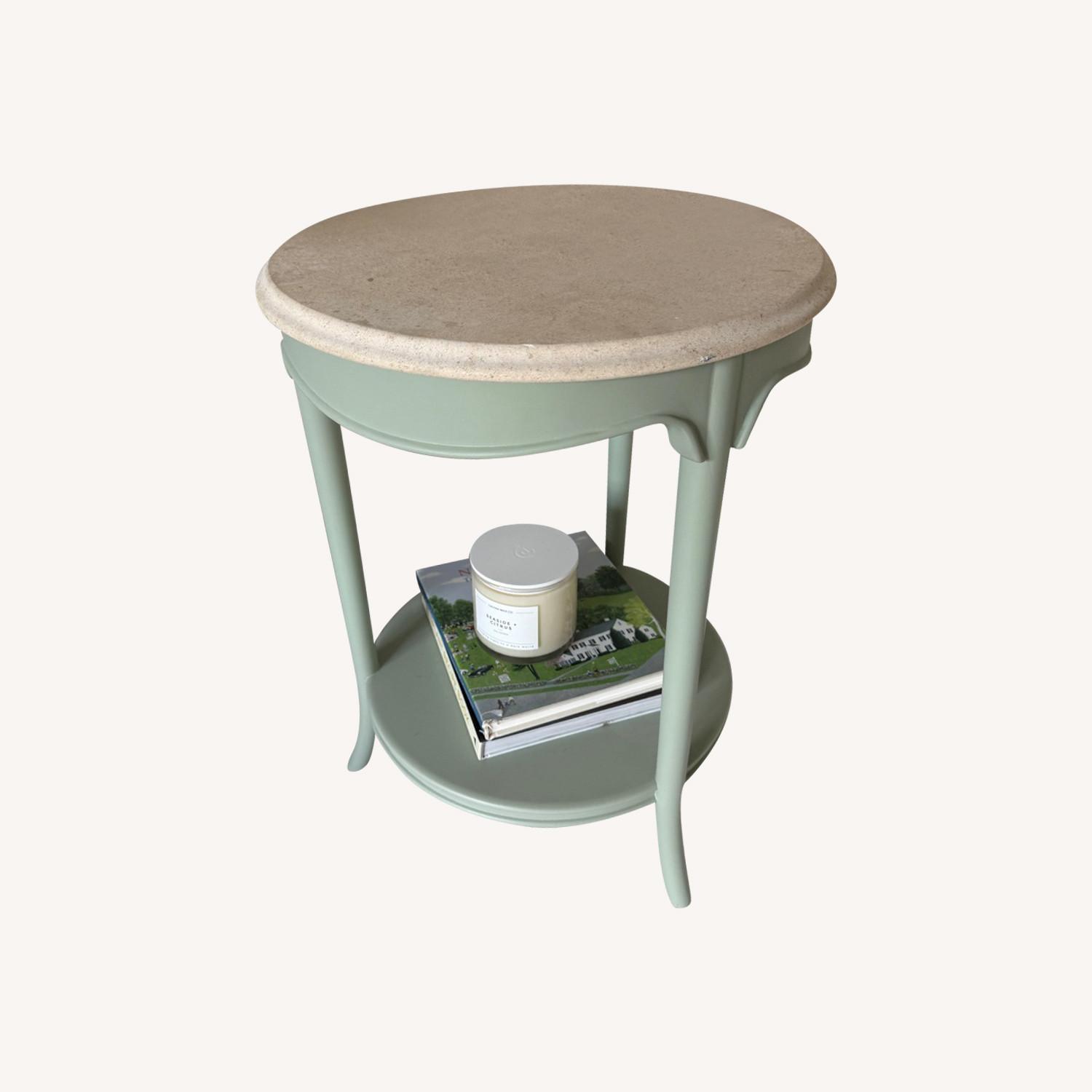 Crate & Barrel Collins Round Nursery Side Table - image-0